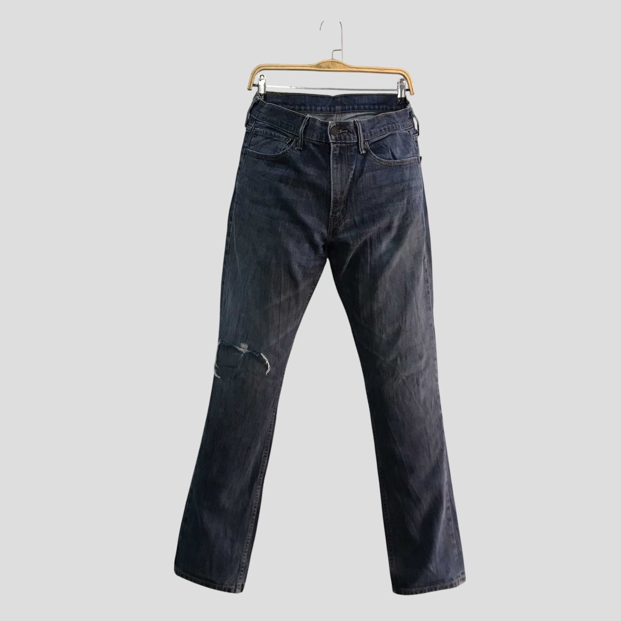 Levi's Vintage Retro Levis 511 Slim Straight Distressed Ripped Knee Size US 34 / EU 50 - 1 Thumbnail