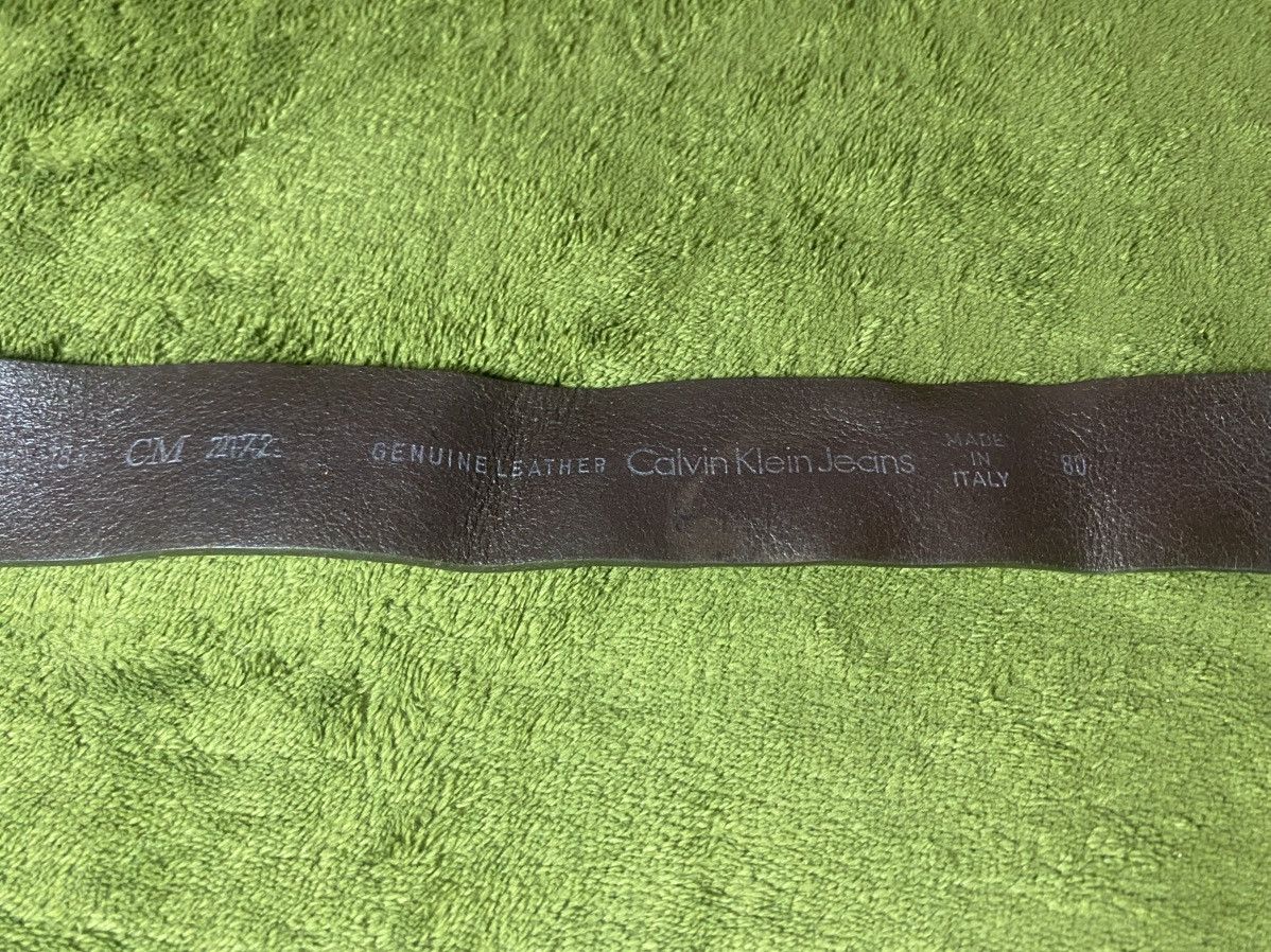 Calvin Klein × Calvin Klein 205W39NYC Calvin klein jeans leather belt Size 34 - 4 Thumbnail