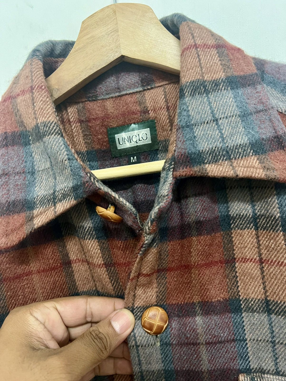 Uniqlo Rare Vintage Uniqlo Wool Button Jacket Size US M / EU 48-50 / 2 - 8 Thumbnail