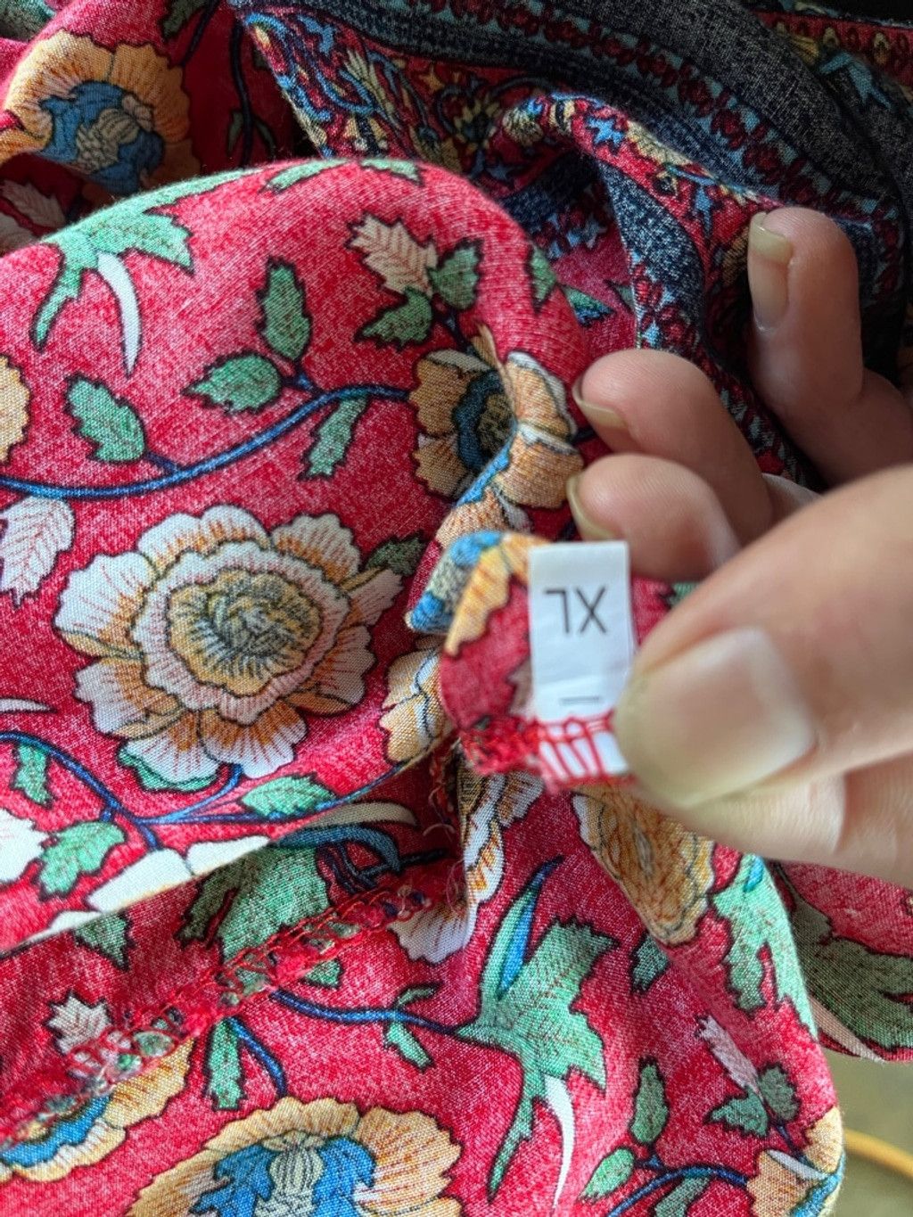 Unknown London Women's Unbranded Maxi Dress Size XL Red Floral Long Sleeve Size XL / US 12-14 / IT 48-50 - 5 Thumbnail