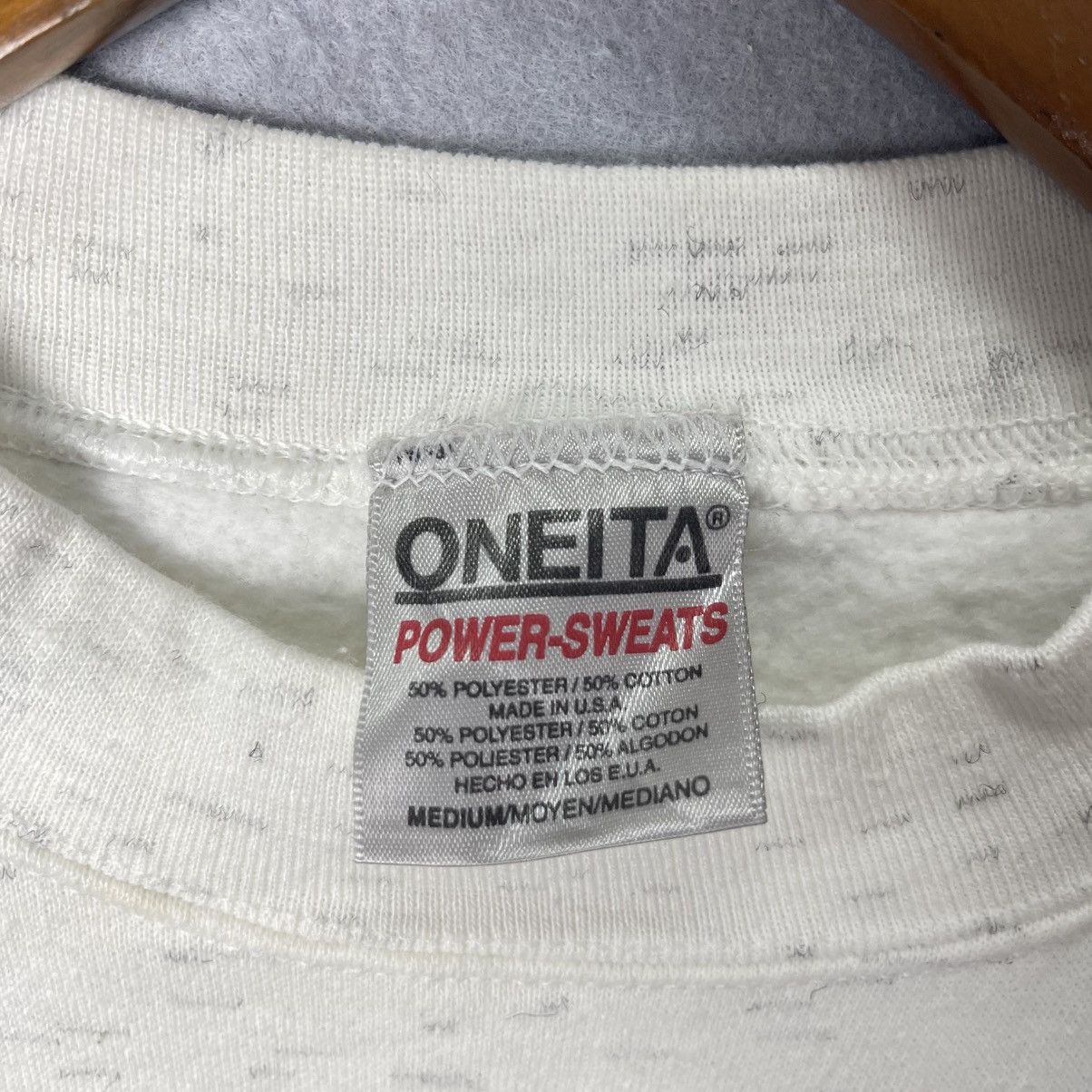 Vintage Vintage Oneita Speckled Blank Sweatshirt USA Size US M / EU 48-50 / 2 - 8 Thumbnail
