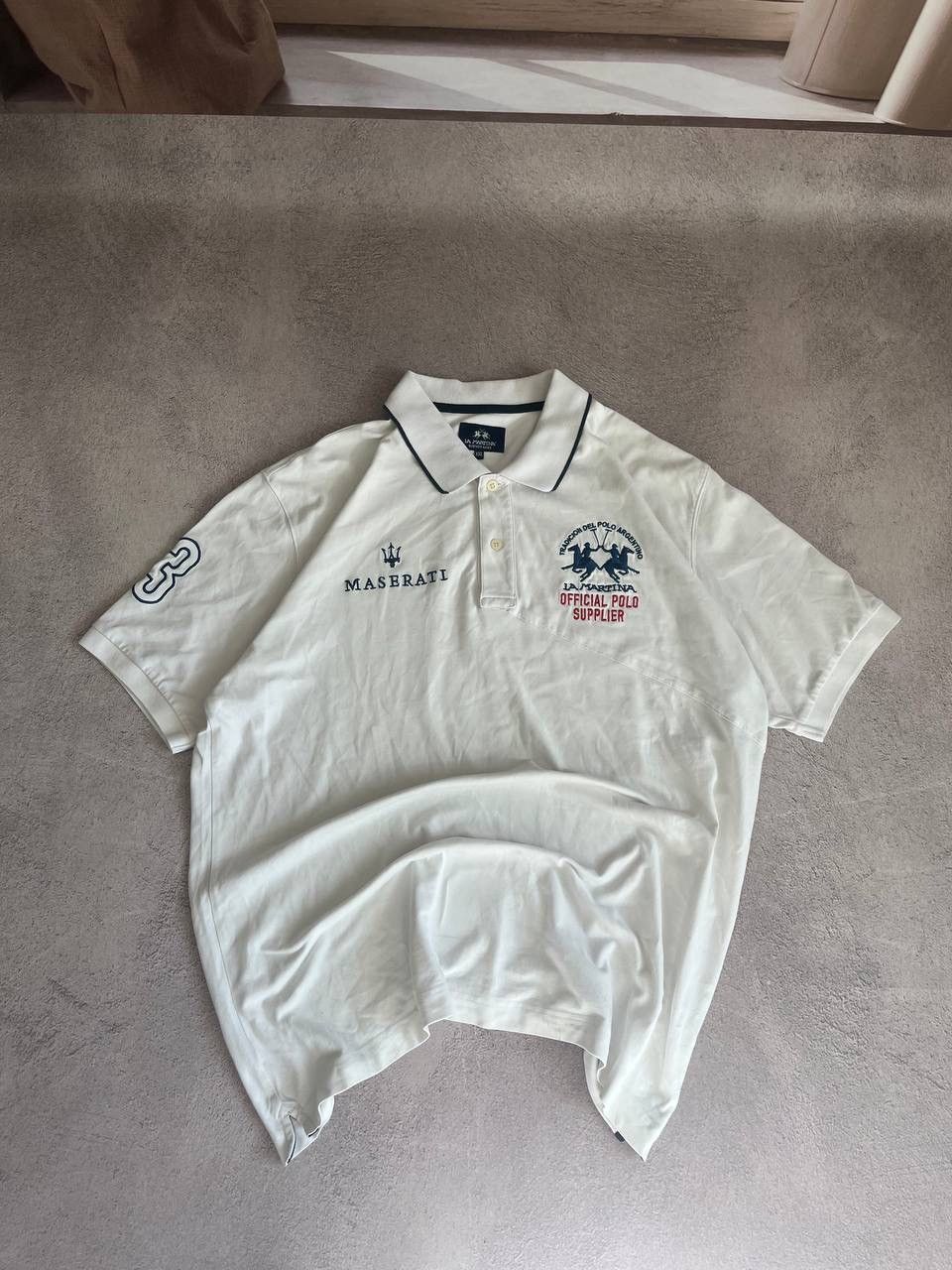 La Martina × Vintage Polo Ralph Lauren style Maserati distressed rugby polo Size US XXL / EU 58 / 5 - 1 Thumbnail
