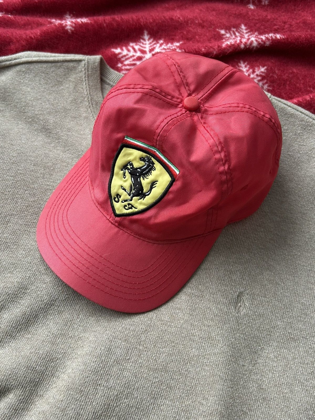 Ferrari Vintage red cap hats formula 1 Ferrari nylon Size ONE SIZE - 5 Thumbnail