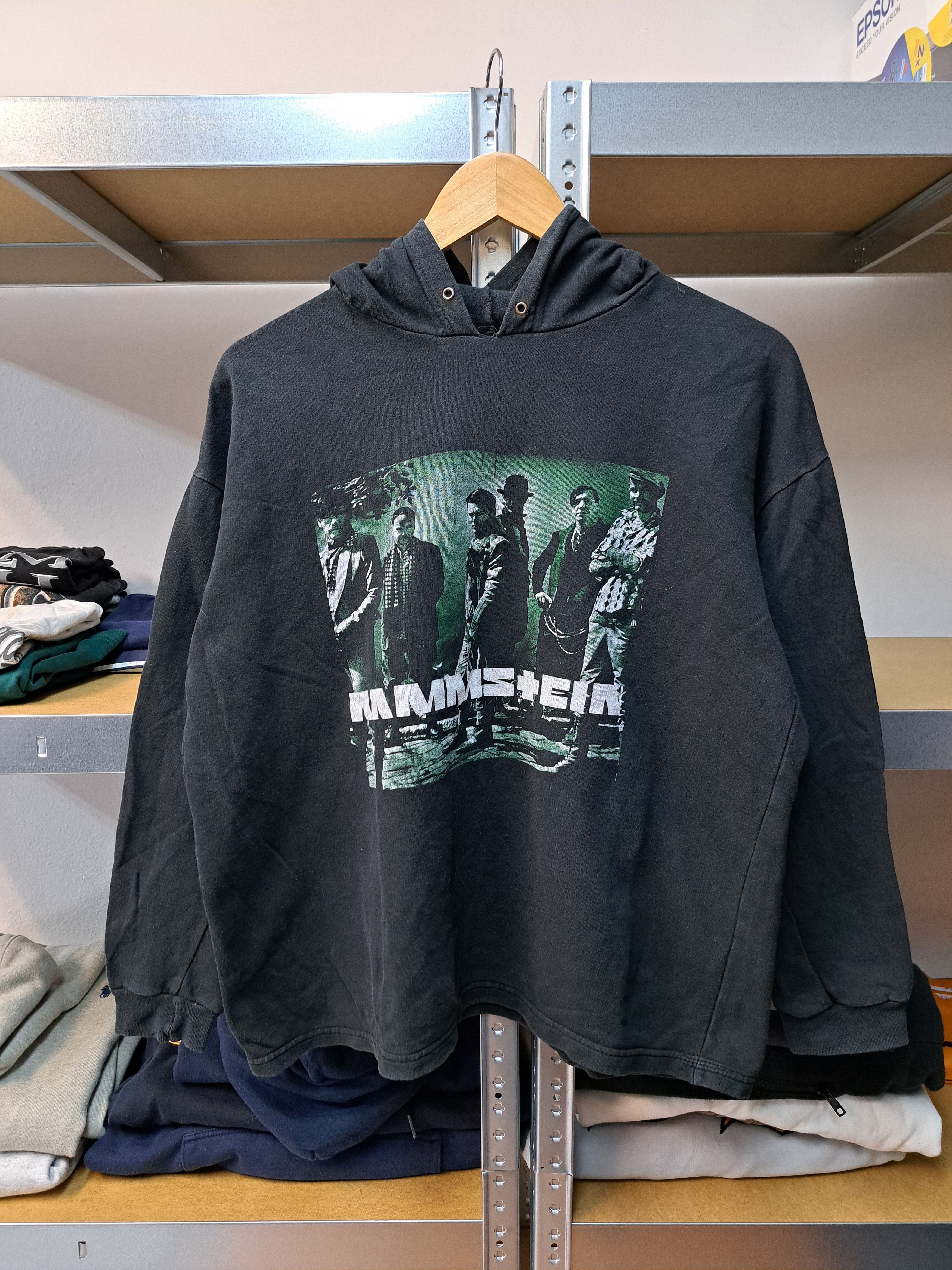 Band Tees Vintage 00s Rammstein Hoodie Band Rock Metal Size US M / EU 48-50 / 2 - 1 Thumbnail