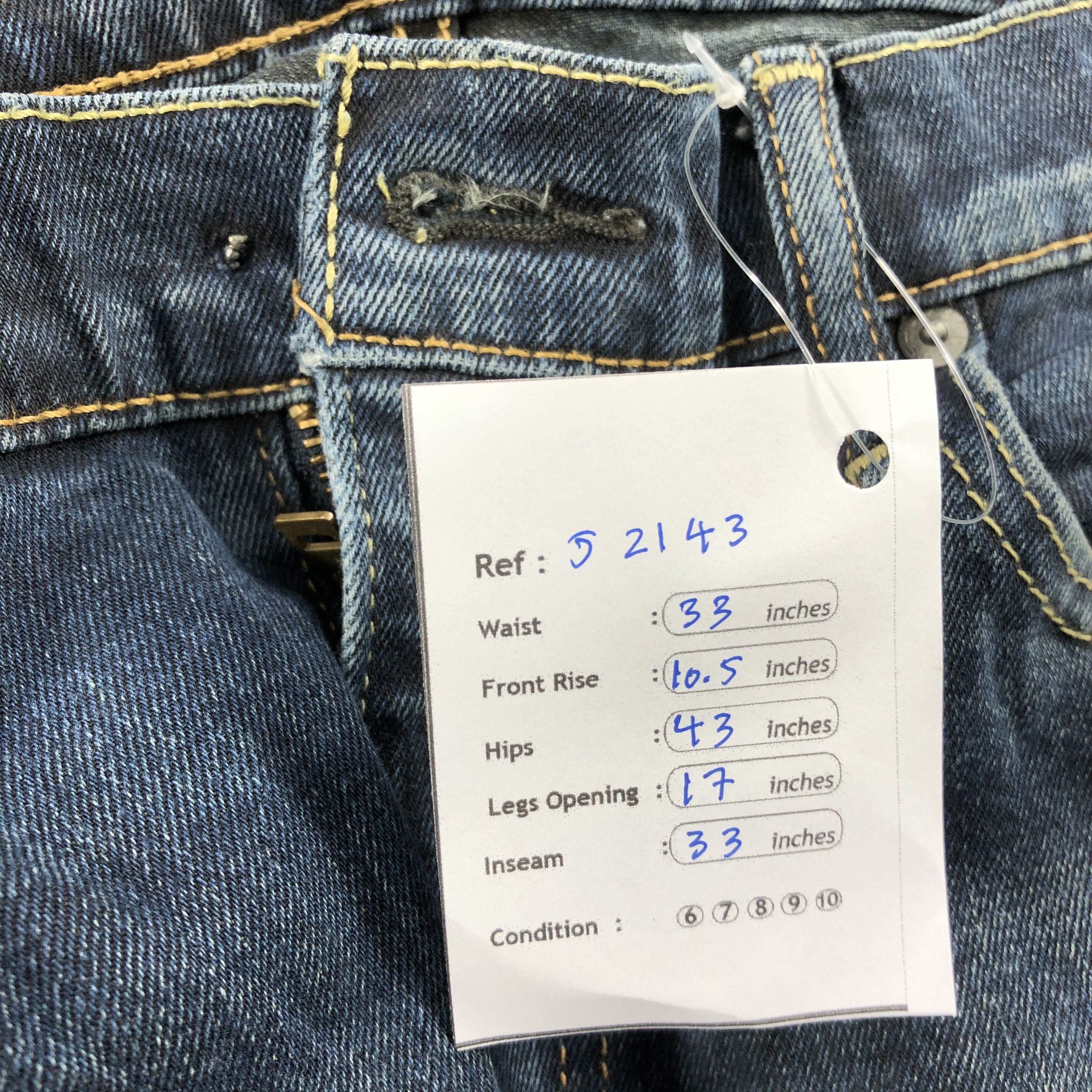 Levi's Vintage Blue Wash Levis 514 Jeans-J2143 Size US 33 - 12 Thumbnail