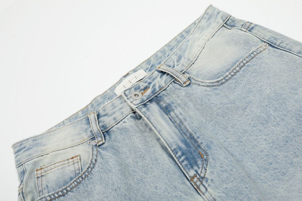 Japanese Brand × Jean Men's fashion punk retro distressed washed casual jeans Size US 34 / EU 50 - 3 Thumbnail