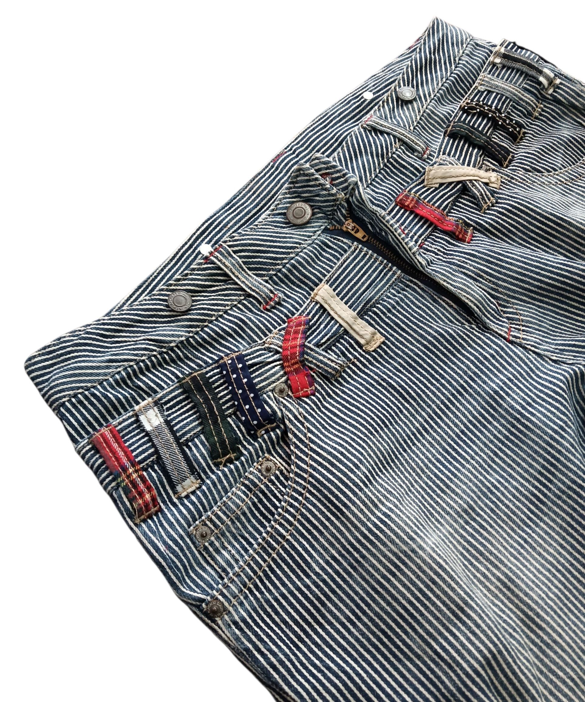 Other Double Waist Striped Jeans Size US 38 / EU 54 - 8 Thumbnail