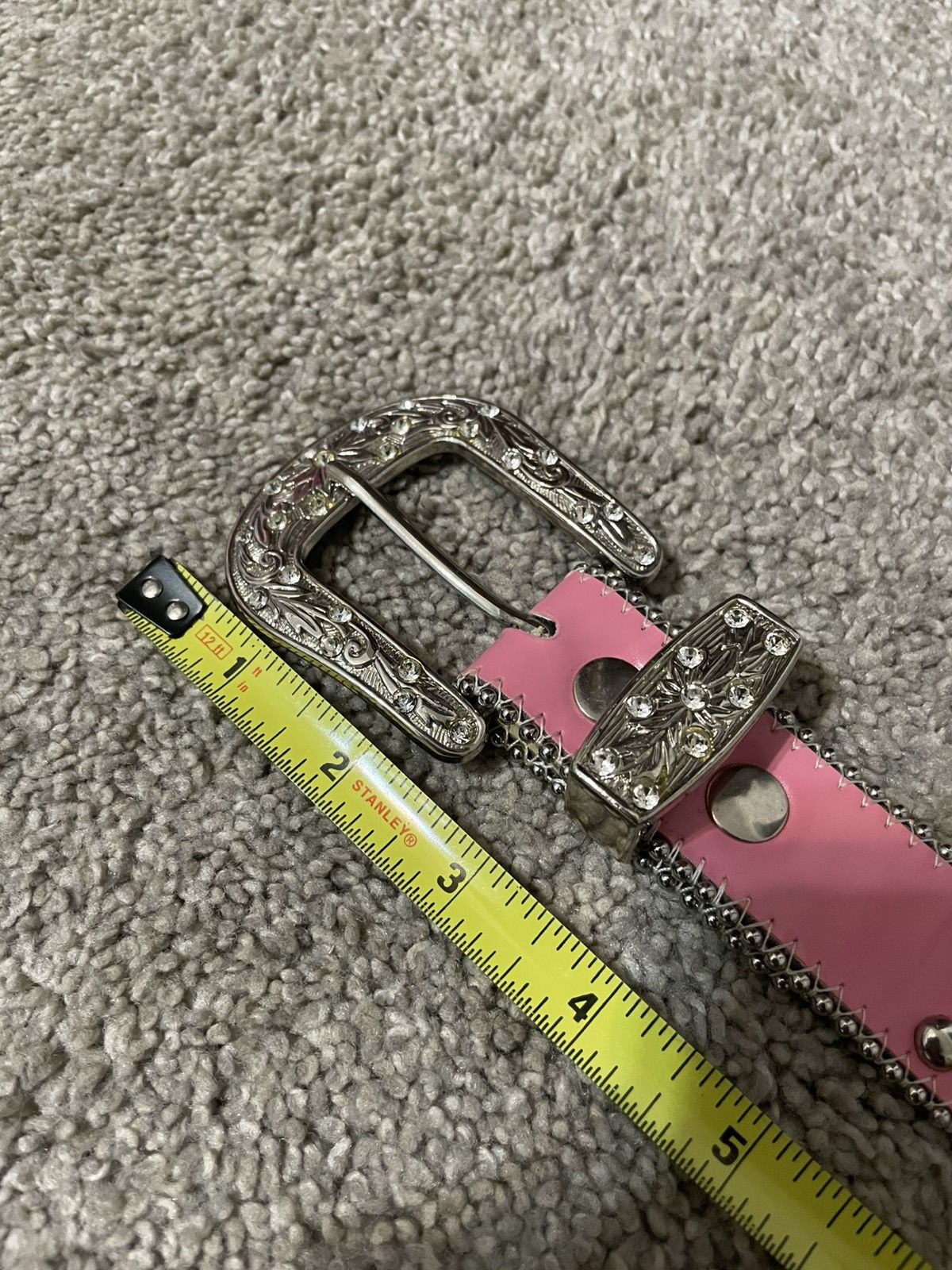 Other Y2K Style Rhinestone Studded Belt Horseshoe Buckle Size M Size ONE SIZE - 6 Thumbnail