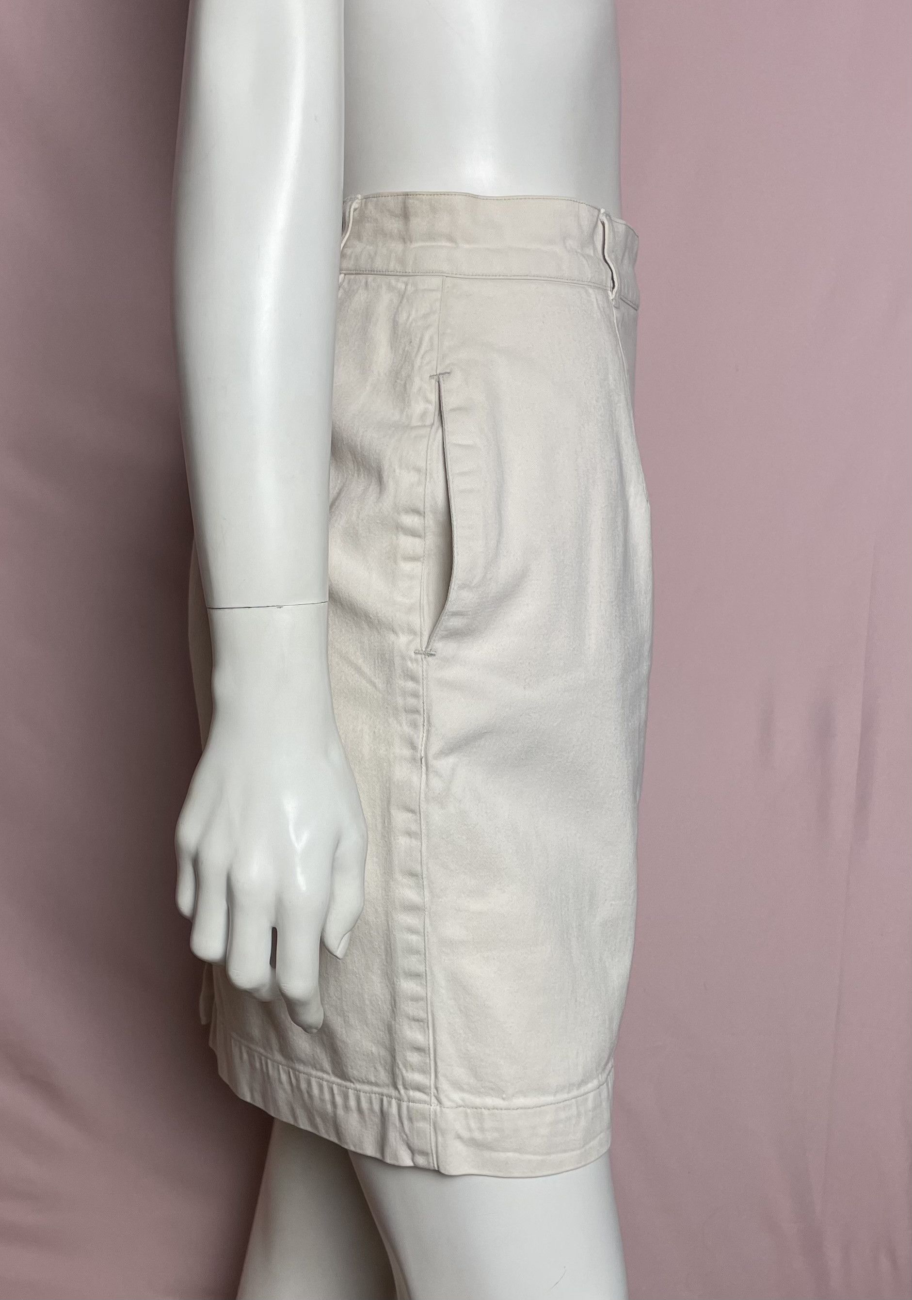 Katharine Hamnett London Katharine Hamnett London Ivory Cotton Skirt Vintage Size 28" / US 6 / IT 42 - 3 Thumbnail