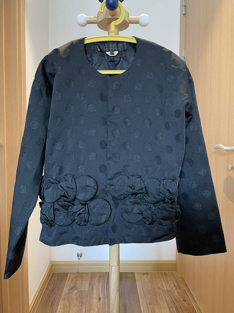 Comme des Garcons Comme Des Garcons Polka dot dark stripe hidden button coat Size XS / US 0-2 / IT 36-38 - 3 Thumbnail