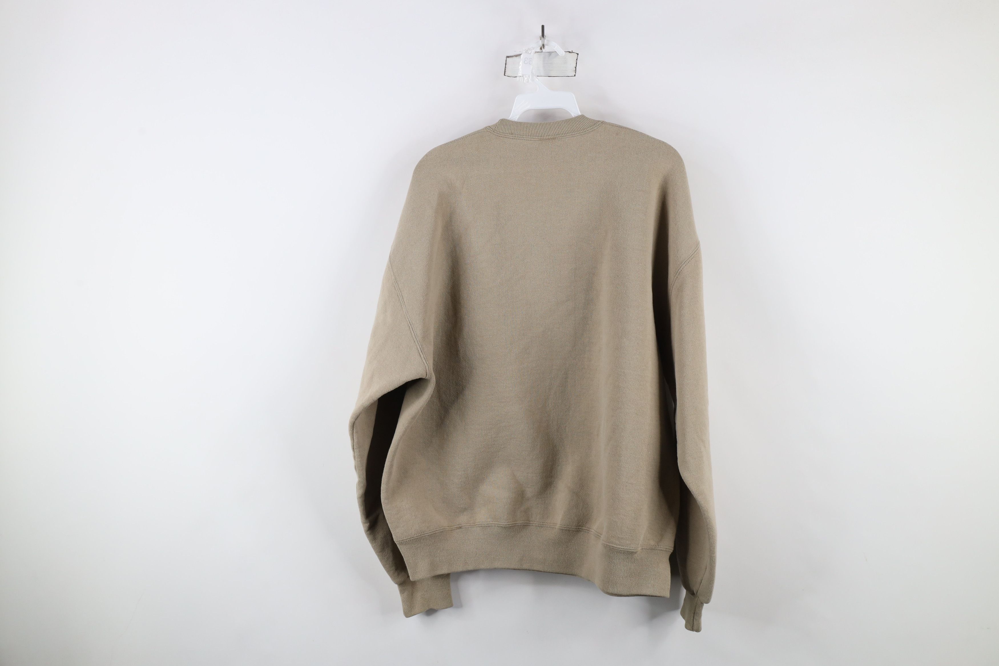 Russell Athletic × Vintage Vintage 90s Russell Athletic Blank Crewneck Sweatshirt Beige Size US XL / EU 56 / 4 - 12 Thumbnail