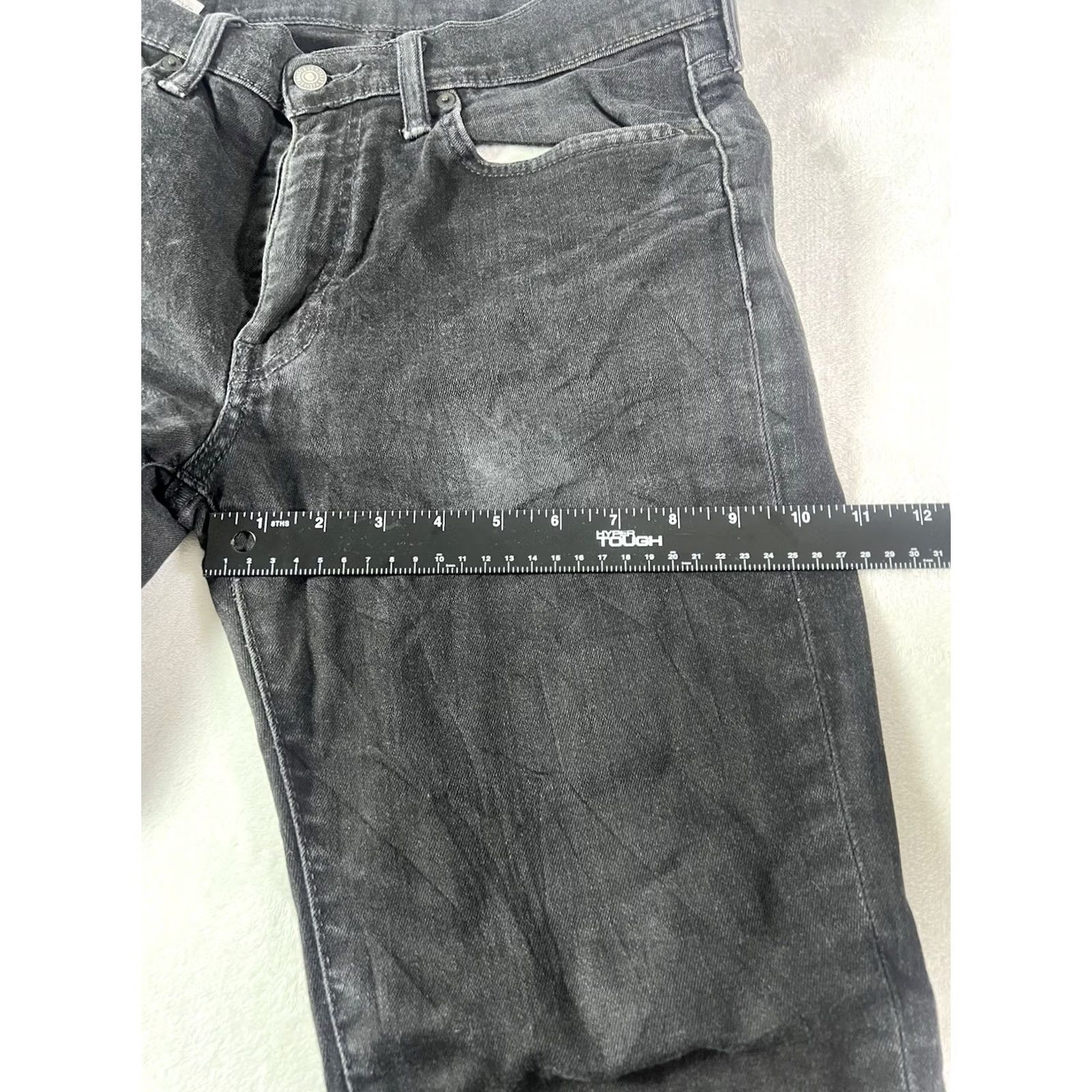 Levi's Levi's Mens Jeans 34x30 Black Straight Regular Fit Distressed Outdoor Workwear 5-Pocket Denim Cotton USA 90s Cowboy Levis 500 Series Size US 34 / EU 50 - 7 Thumbnail