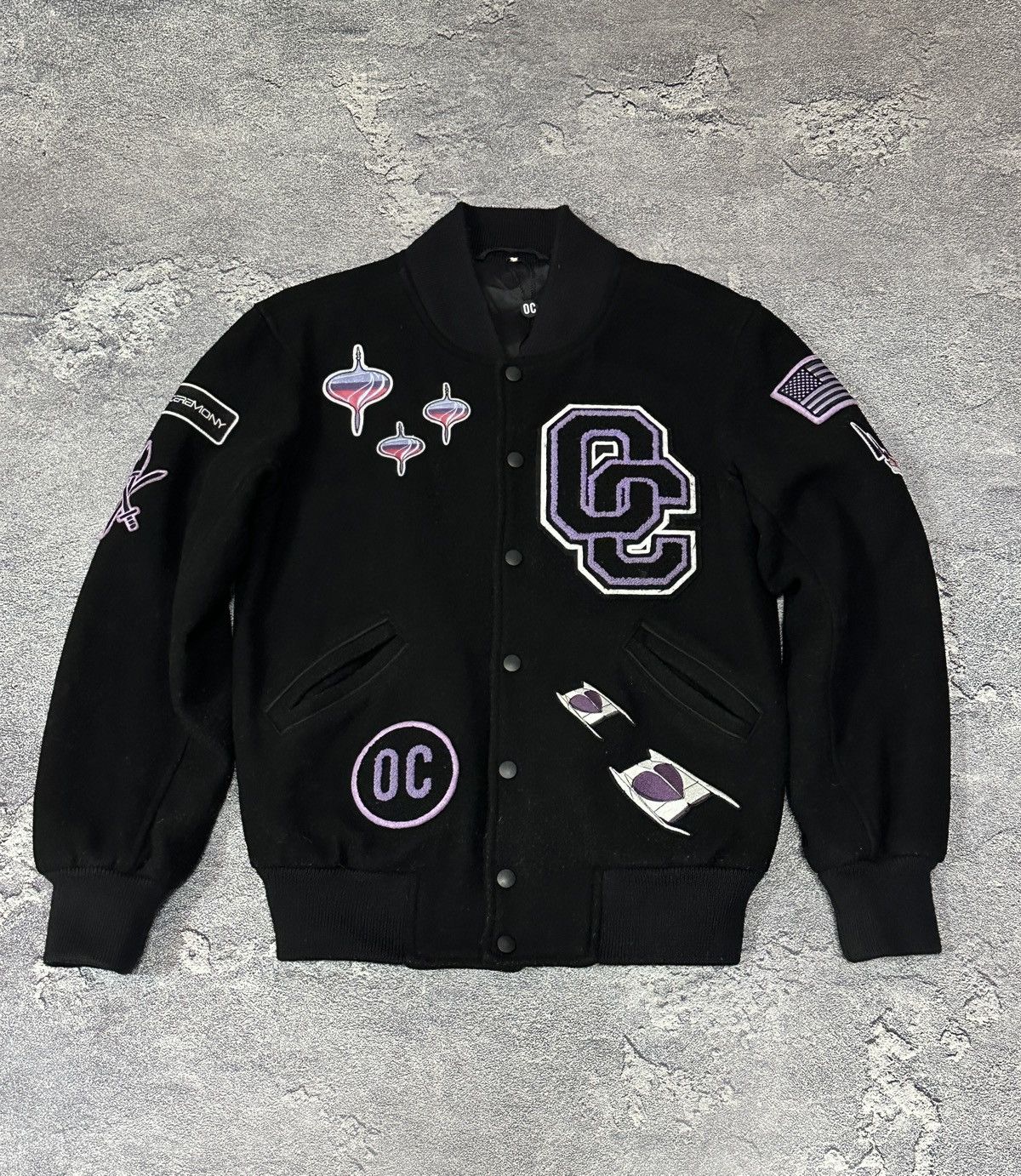 Opening Ceremony Opening Ceremony Black Varsity Jacket Multi Patch Women’s Size S / US 4 / IT 40 - 4 Thumbnail