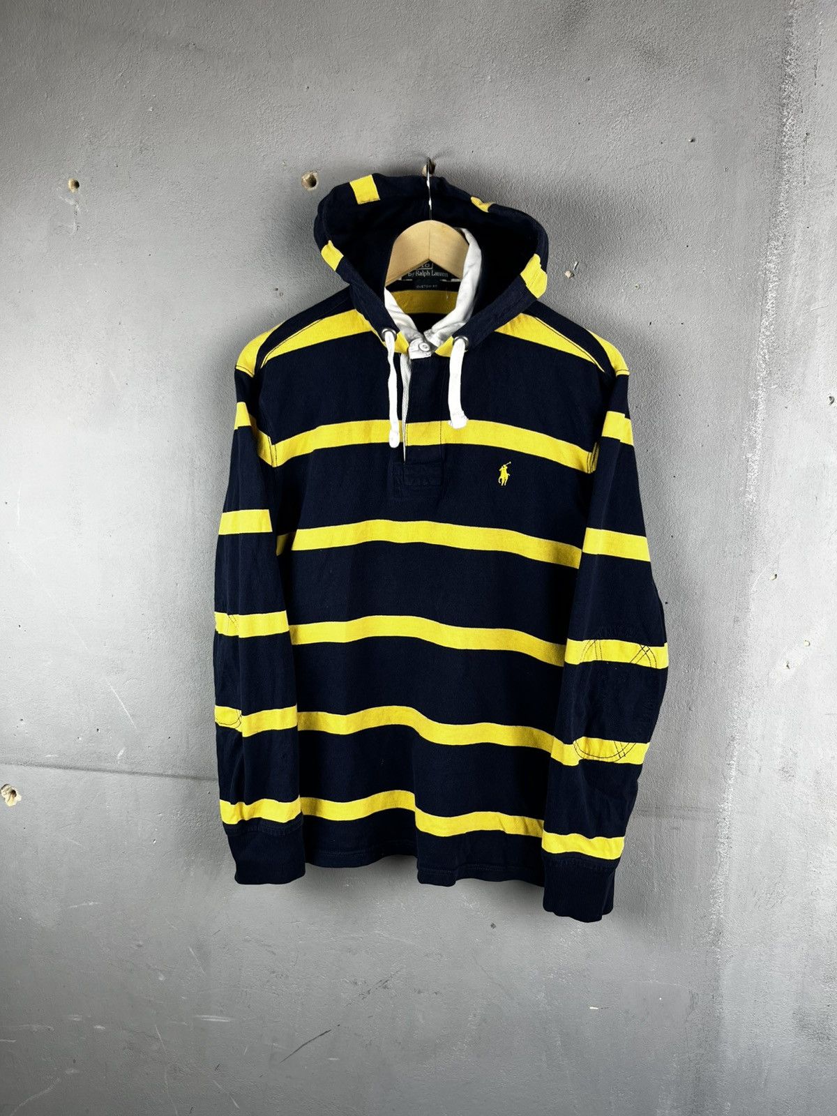 Polo Ralph Lauren Polo Ralph Lauren rugby hoodie vintage 90s Size US L / EU 52-54 / 3 - 4 Thumbnail