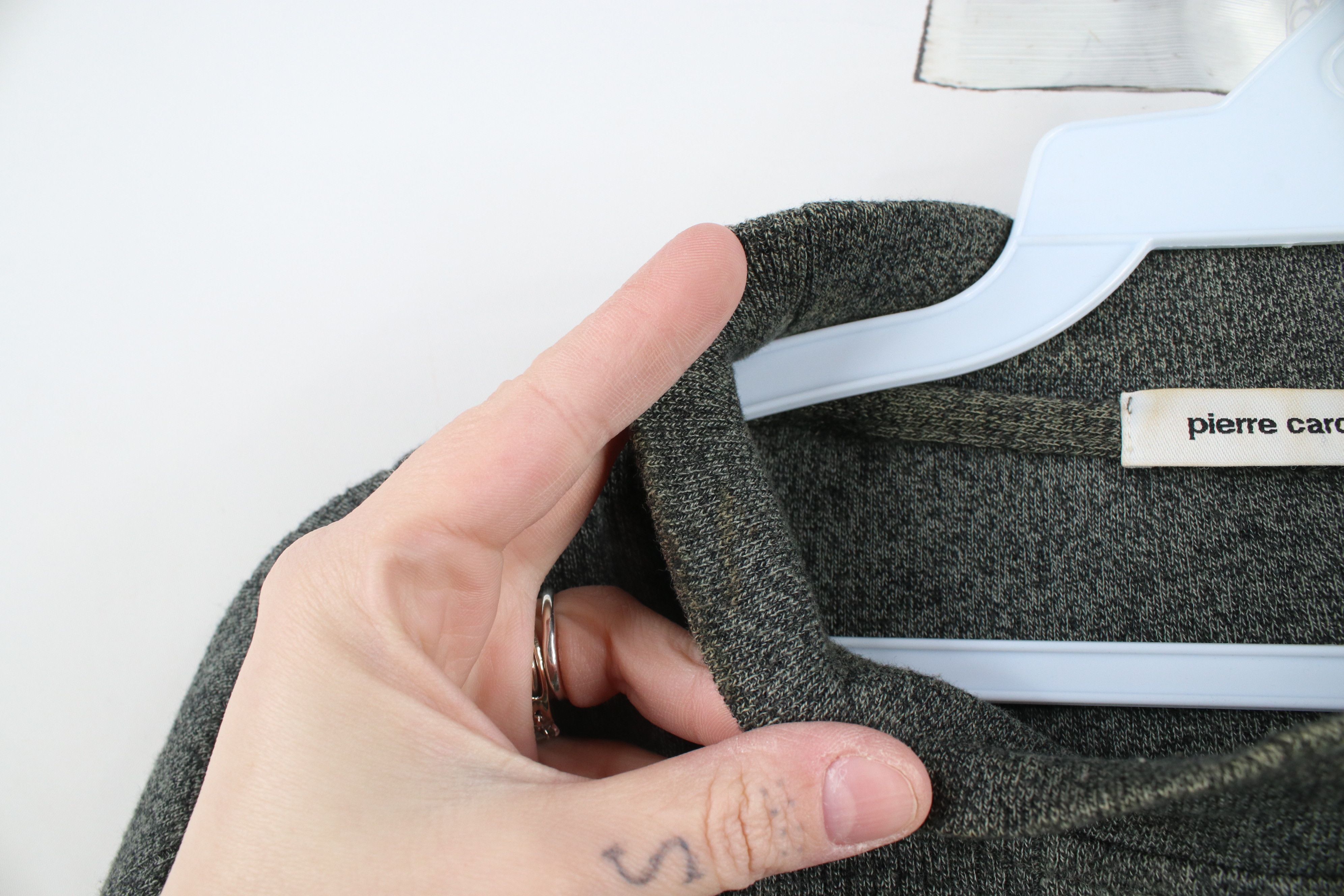 Vintage Vintage 90s Streetwear Blank Ribbed Knit Mock Neck T-Shirt Size US M / EU 48-50 / 2 - 9 Thumbnail