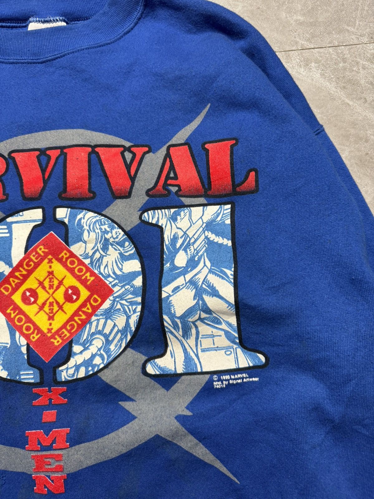 Vintage Vintage Marvel X-Men 1993 Saturdays Hero Sweatshirt Size US L / EU 52-54 / 3 - 5 Thumbnail