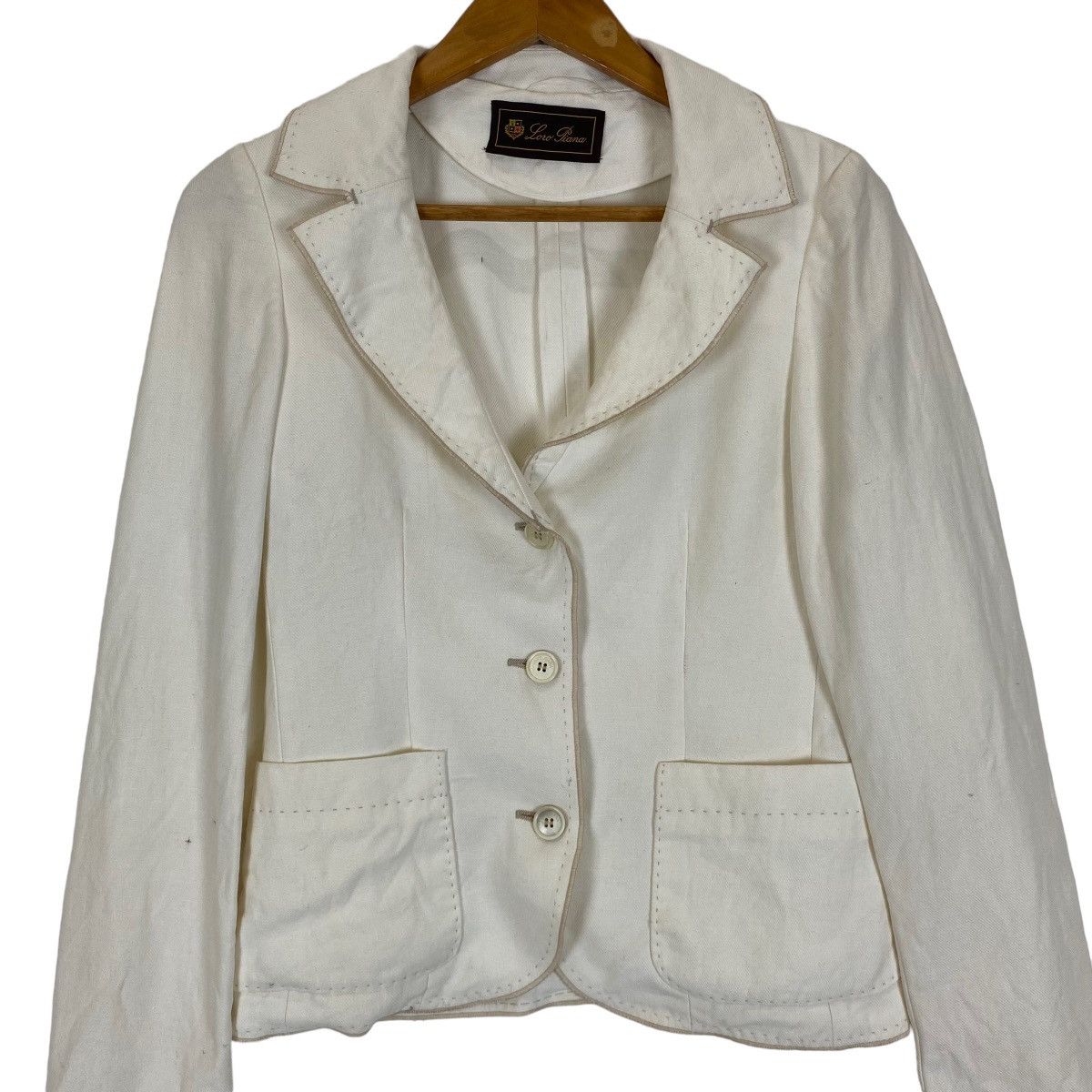 Loro Piana Nice design Loro Piana white women jacket Size S / US 4 / IT 40 - 5 Thumbnail