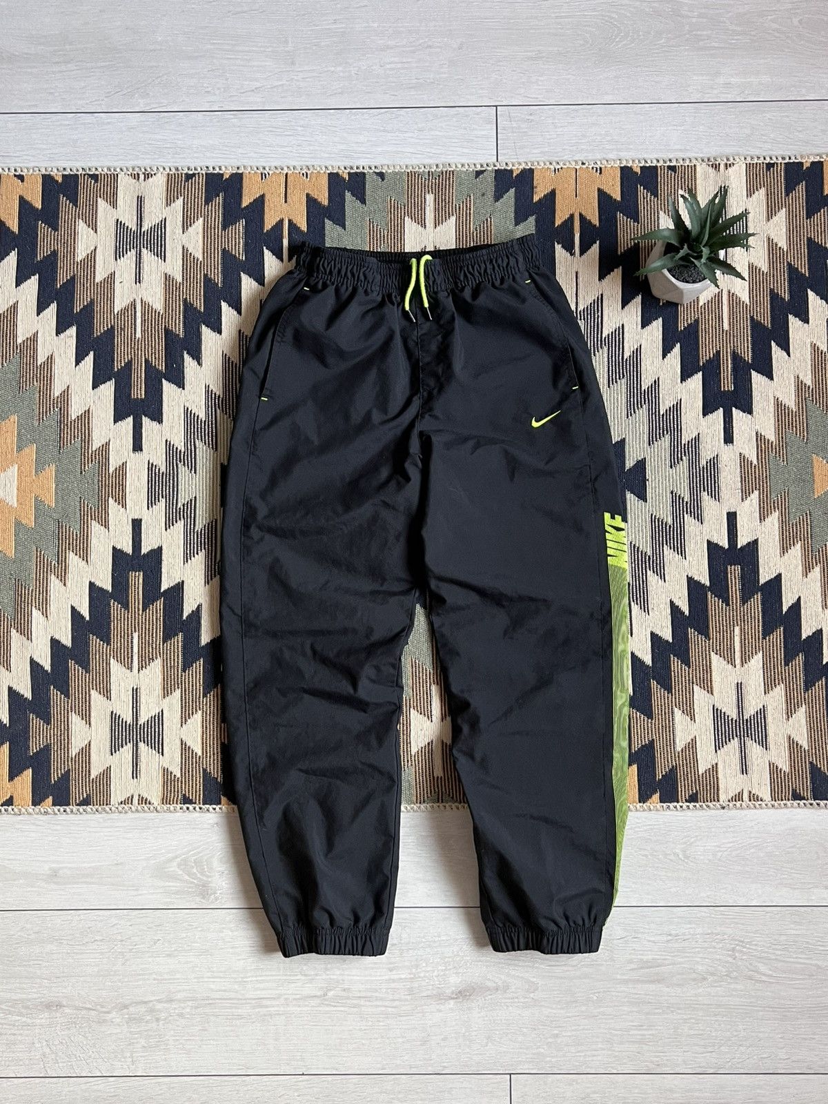 Other Nike Y2k Drill Swoosh Nylon Pants Size US 28 / EU 44 - 2 Thumbnail