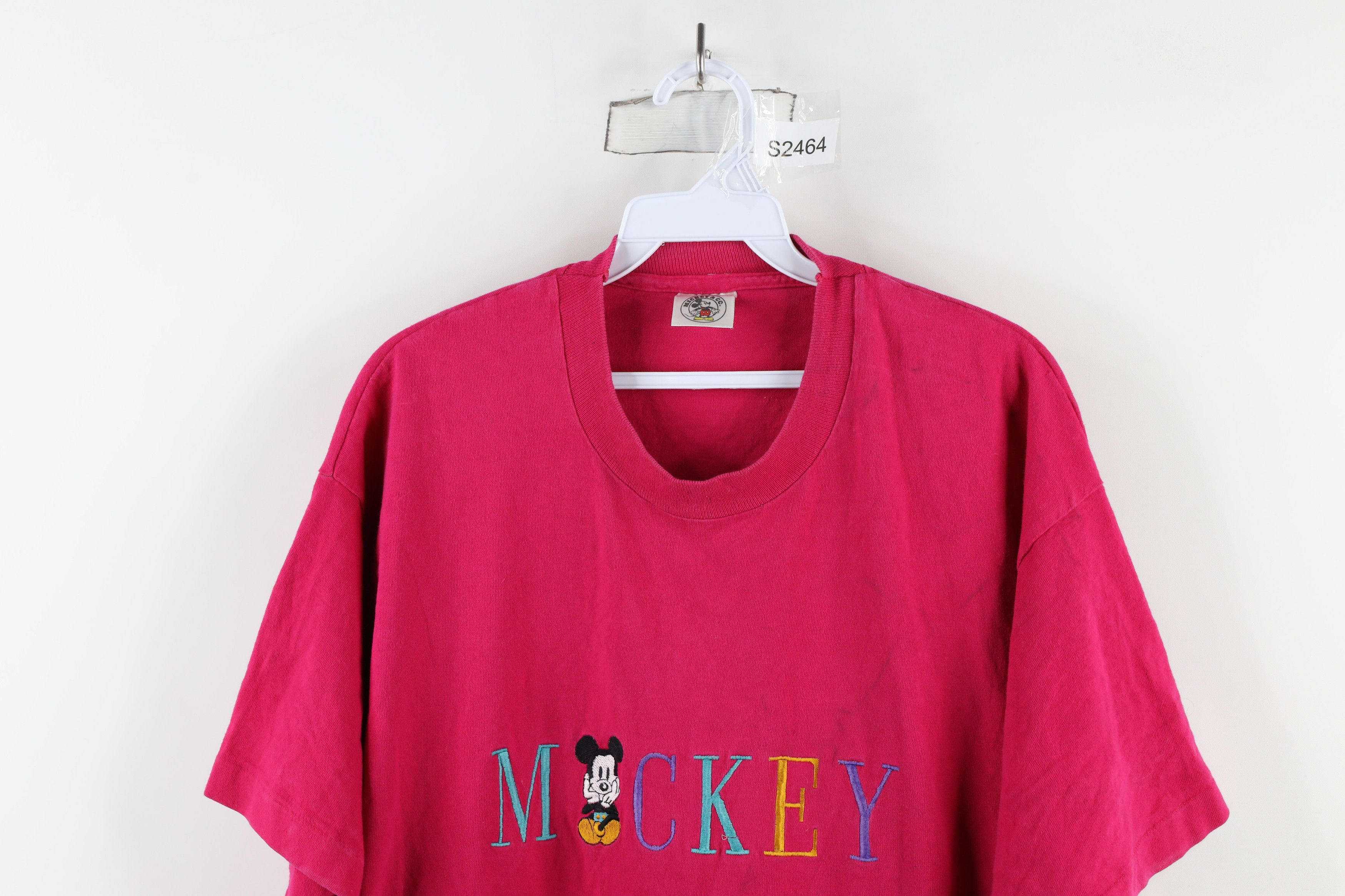 Disney × Vintage Vintage 90s Disney Mickey Mouse Short Sleeve T-Shirt USA Size XL / US 12-14 / IT 48-50 - 2 Thumbnail
