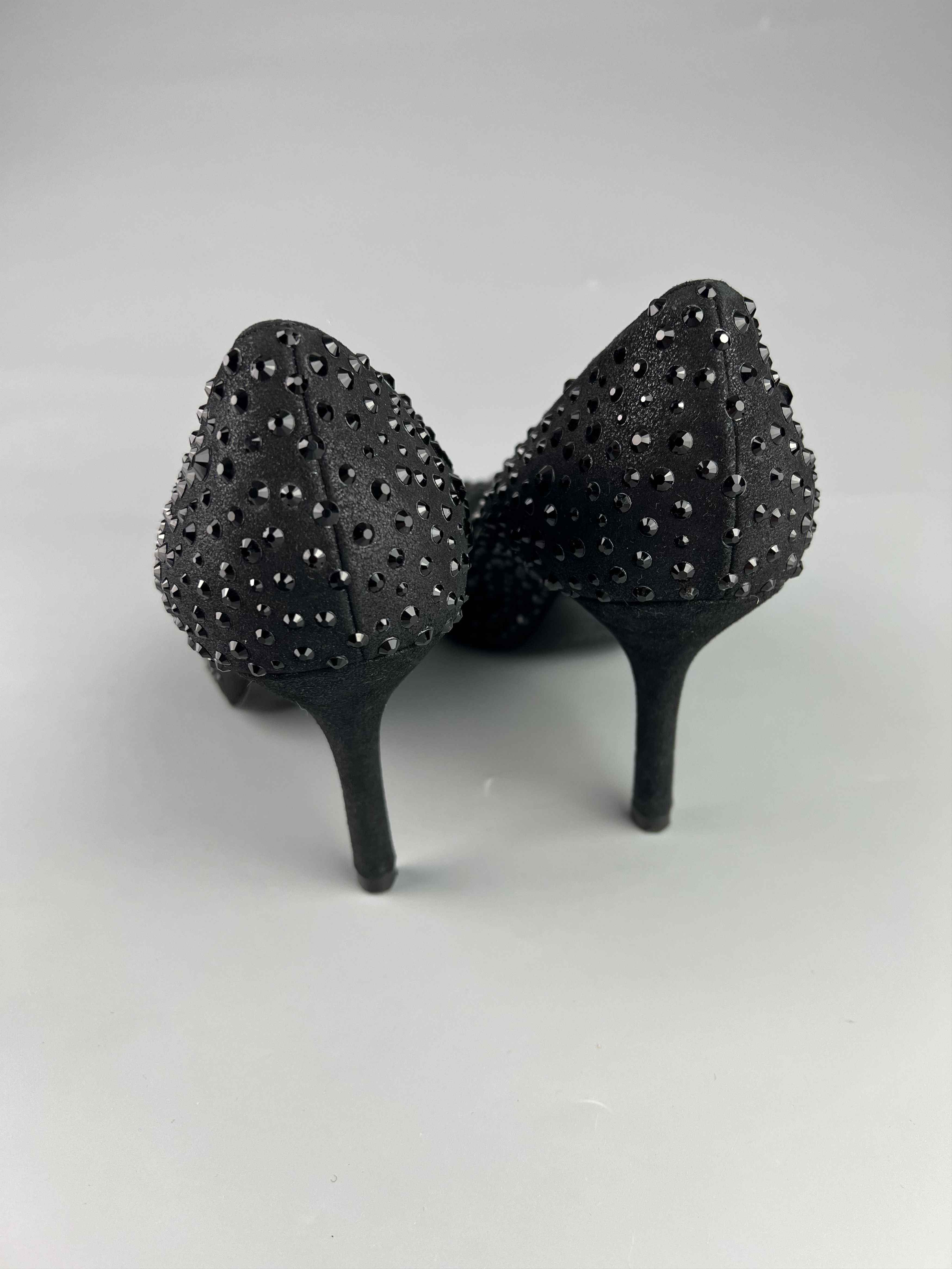 Other Rodo Black Crystals Rhinestones Pumps Shoes Size 39.5 Size US 8.5 / IT 38.5 - 6 Thumbnail