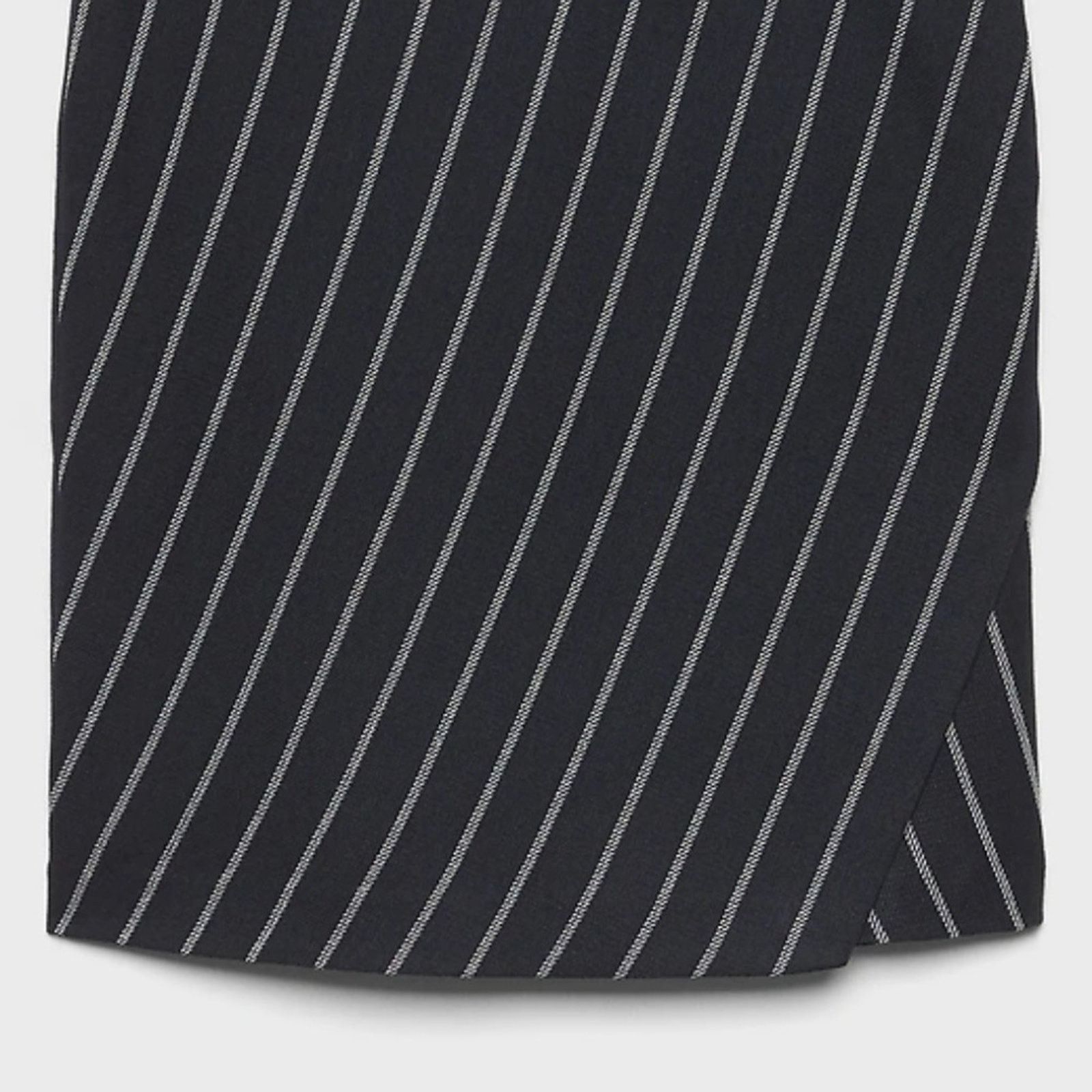 Banana Republic Banana Republic Navy Stripe Wrap A-Line Skirt Size 28" / US 6 / IT 42 - 14 Thumbnail