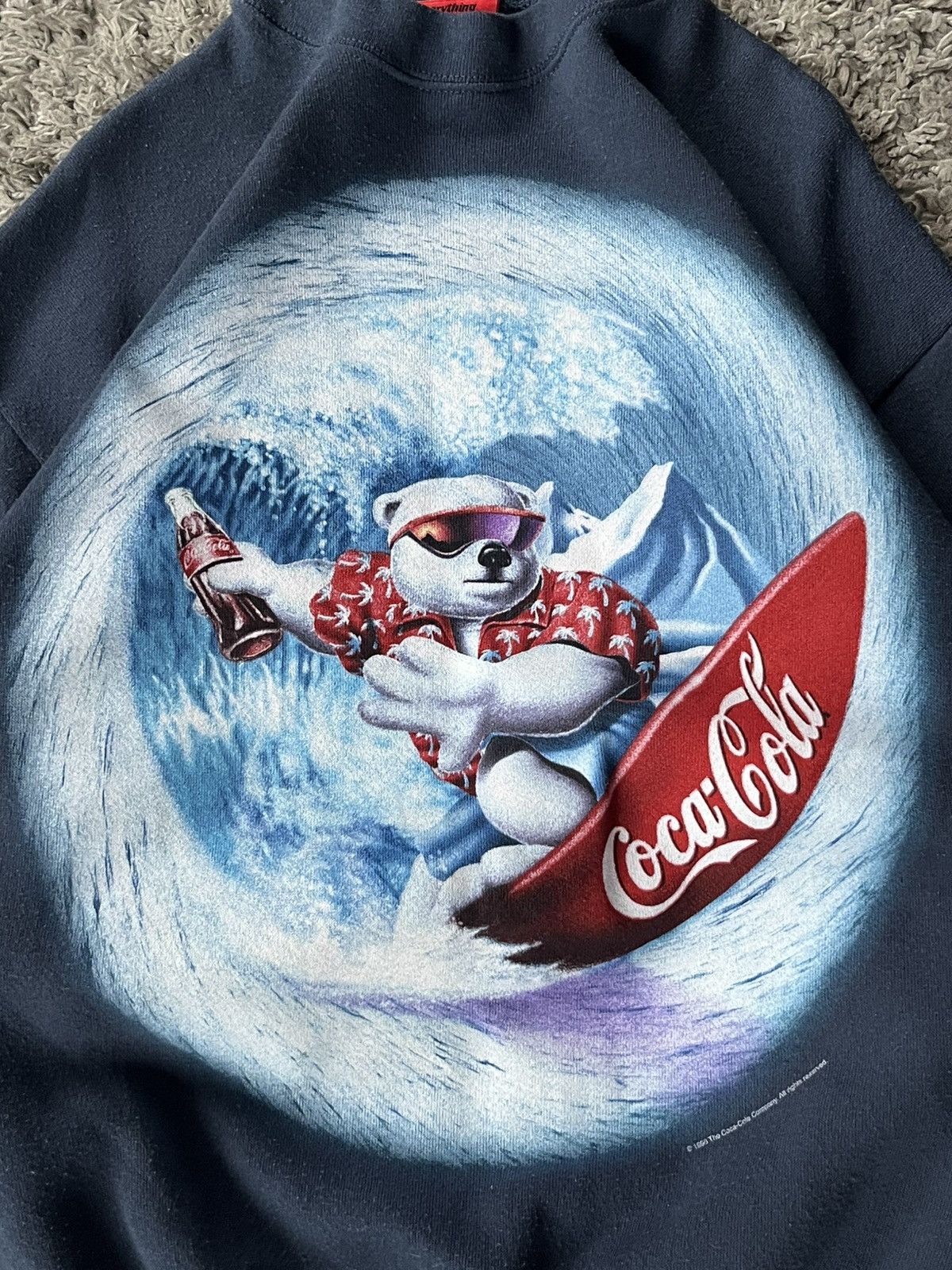 Coca Cola Vintage 1998 Pullover Coca Cola Bear Streetwear Size US L / EU 52-54 / 3 - 3 Thumbnail