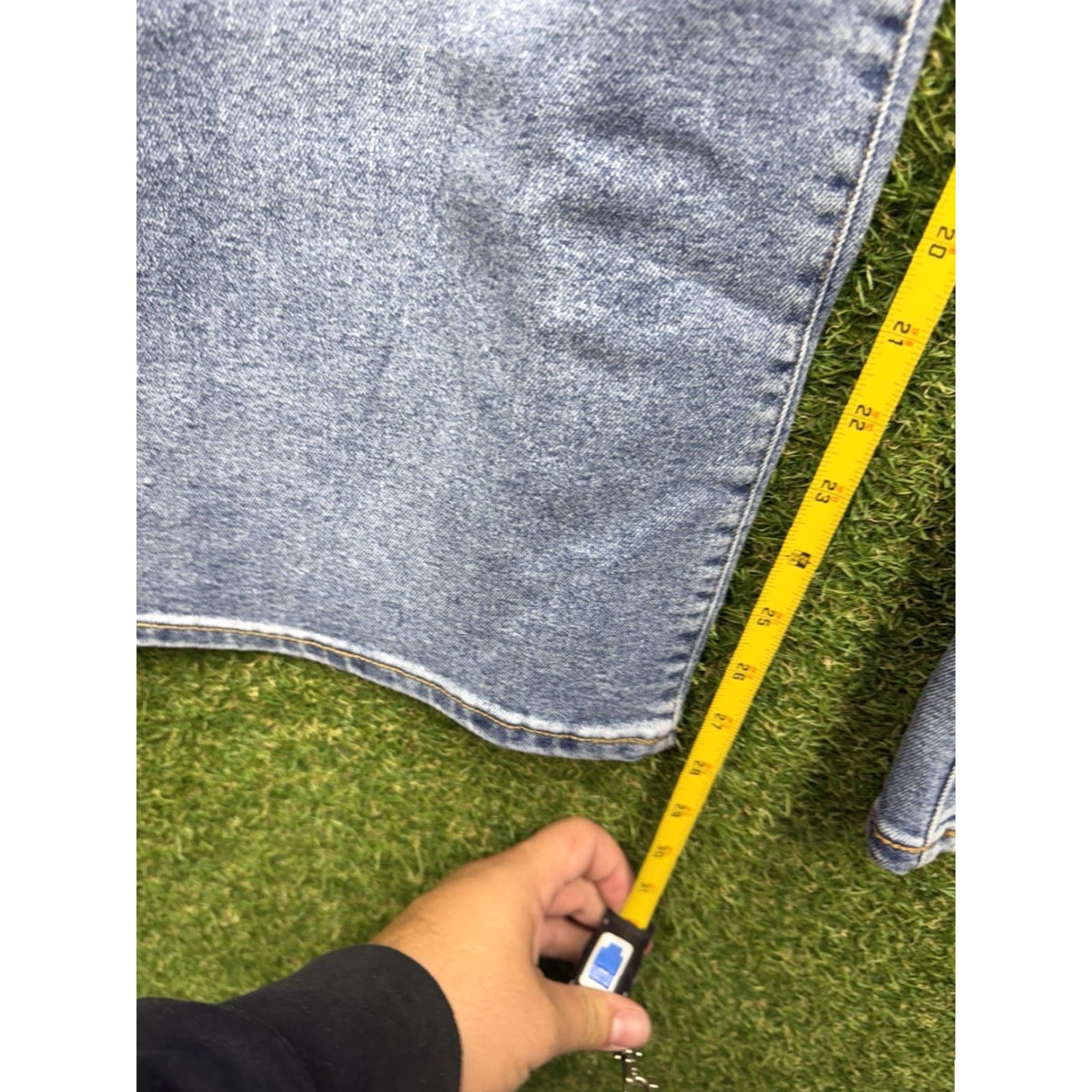 Vintage Lane Bryant Jeans Womens 16 High Rise Bootcut Stretch Blue 5-Pocket 34x28 Size 38" / US 16 / IT 52 - 4 Thumbnail