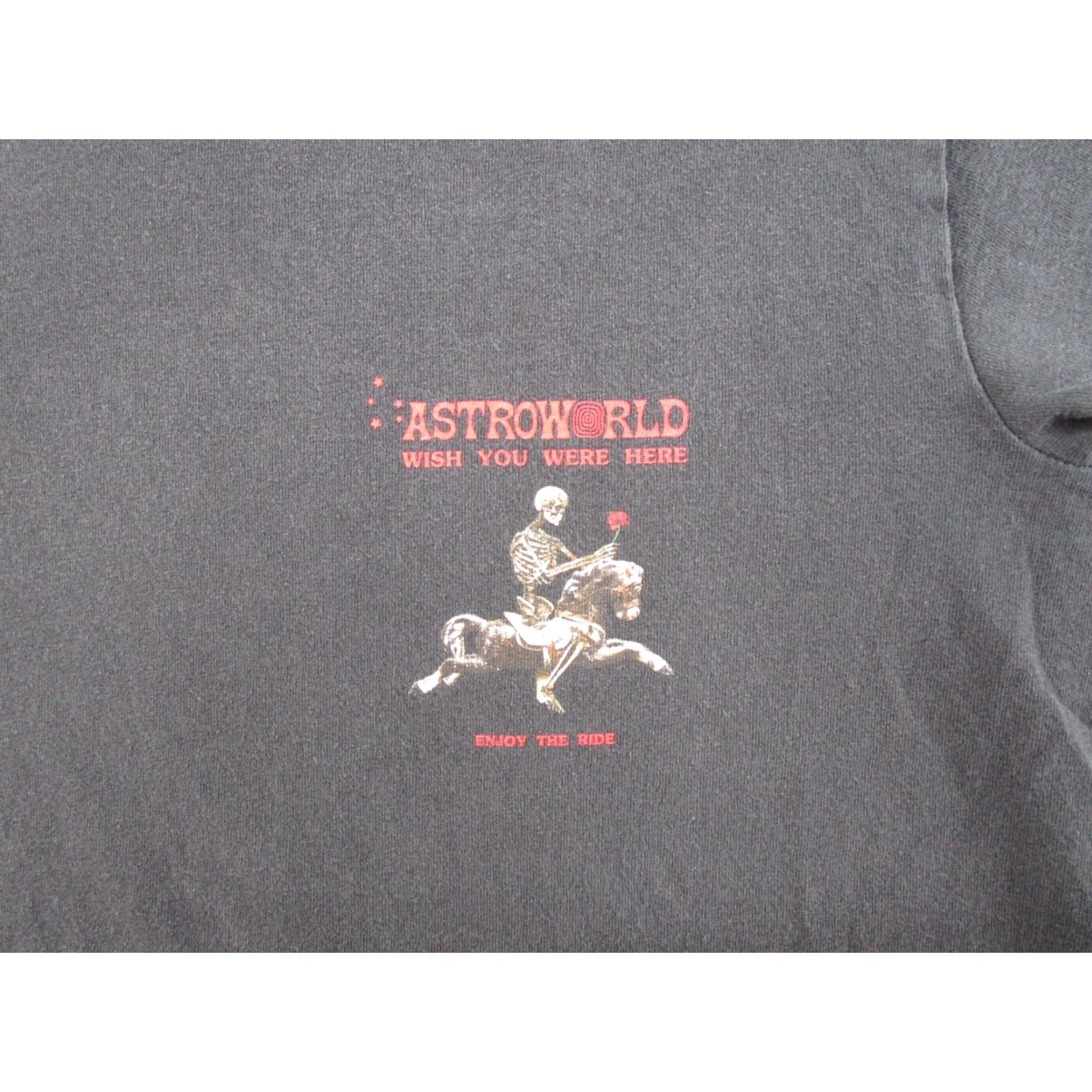 Hereu Astroworld Shirt Mens M Black Graphic Tour Skull Rose Gothic Music Concert T-Shirt Size US M / EU 48-50 / 2 - 3 Thumbnail