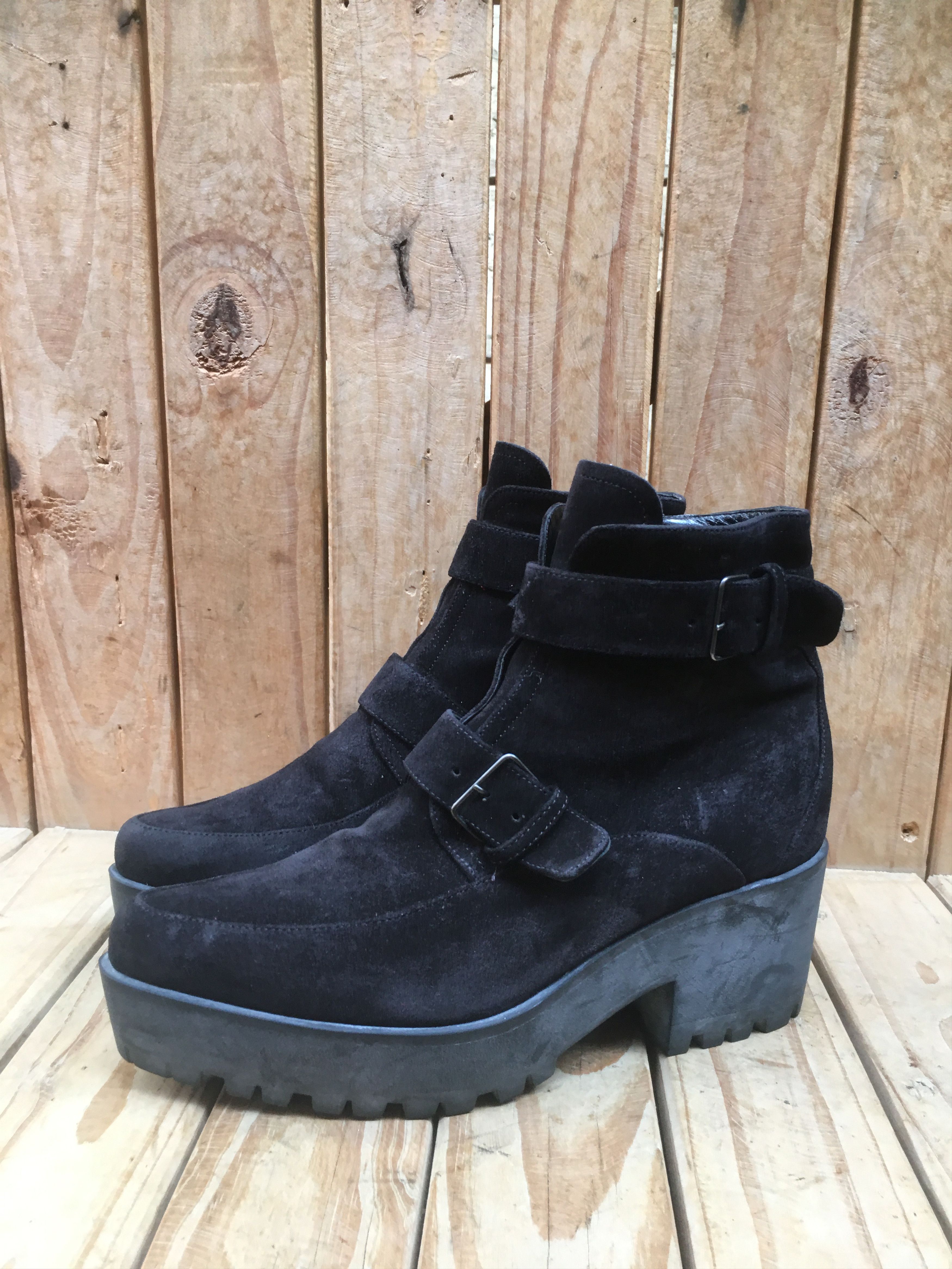 Miu Miu Miu miu heeled suede buckled boots Size US 7 / IT 37 - 4 Thumbnail