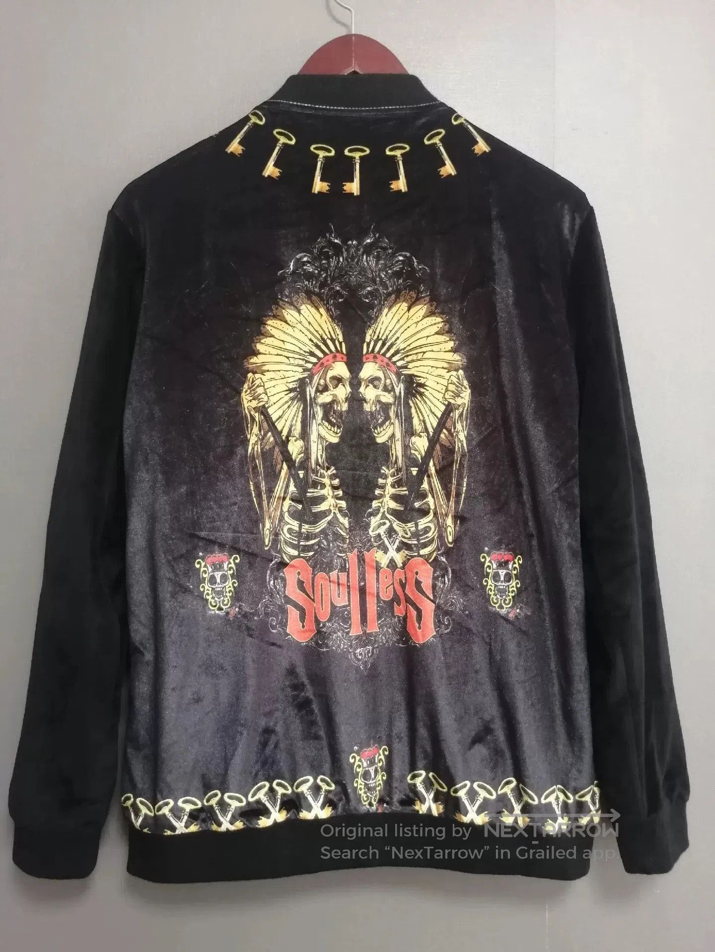 Alexander McQueen Alexander McQueen Velvet Baseball Jacket. Size US XL / EU 56 / 4 - 4 Thumbnail