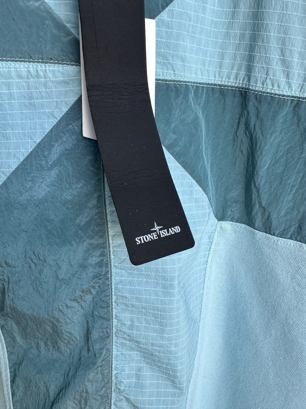 Stone Island Stone Island Nylon Metal Compass Big Logo Aqua Tee Shirt Size US S / EU 44-46 / 1 - 9 Thumbnail