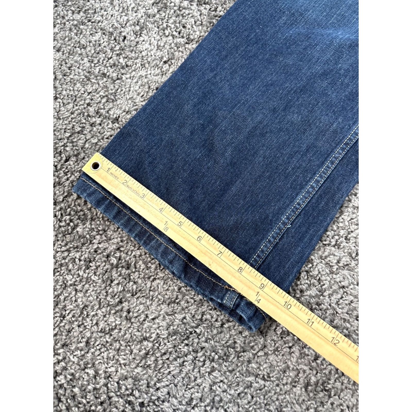 Old Navy VINTAGE Old Navy Jeans Bootcut Distressed Mens 36x35 Blue Cotton 35 Inseam USA 90s/2000s Grunge Work Relaxed Regular Men Size US 36 / EU 52 - 3 Thumbnail
