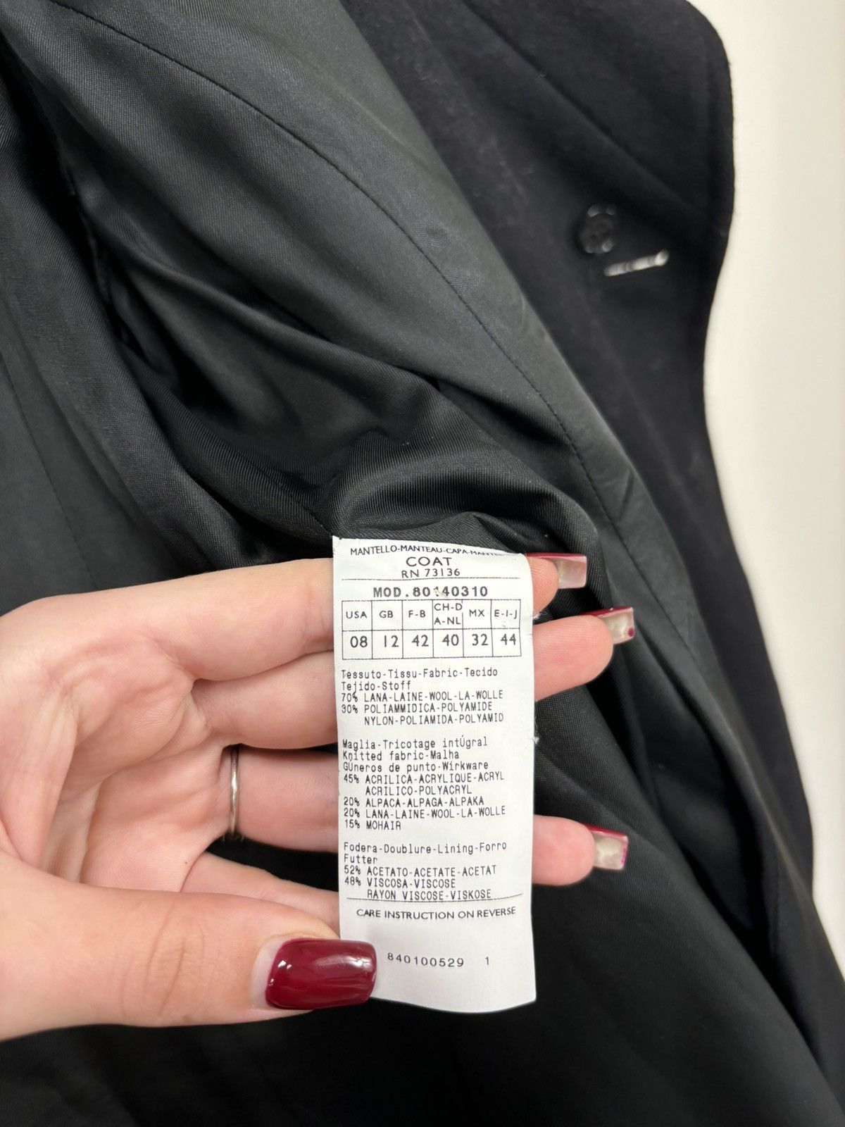 MAX&Co. Max & Co Max Mara Double Breasted Women’s Long Wool Coat Size M / US 6-8 / IT 42-44 - 18 Thumbnail
