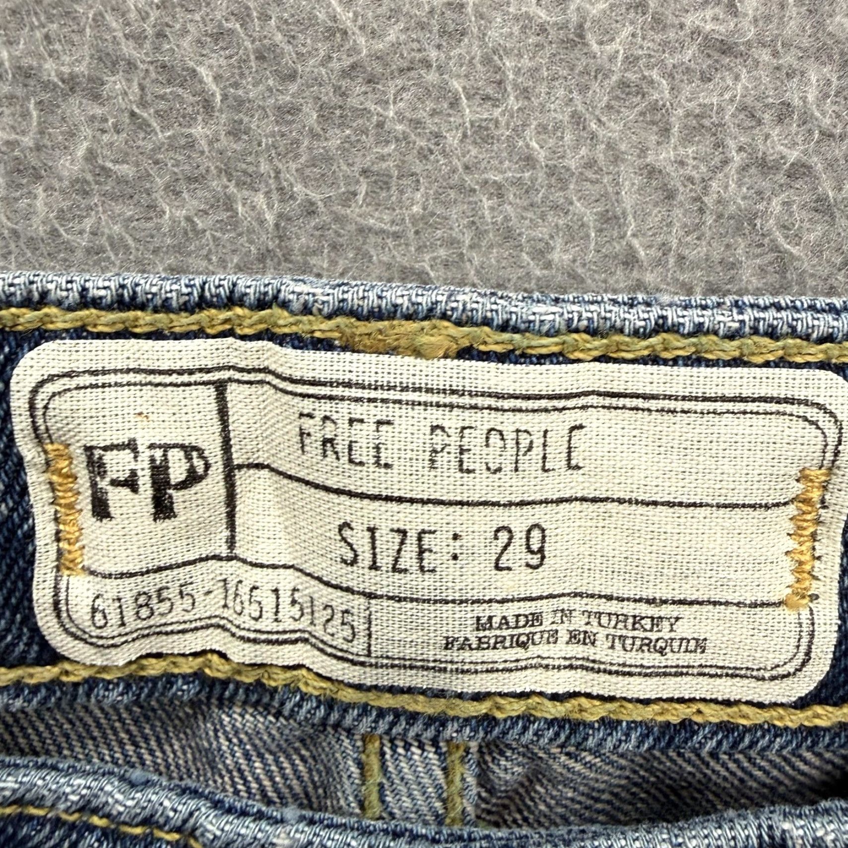 Free People Free People Jeans Womens 29 Blue High Rise Distressed Cropped Denim Raw Hem Womens Regular 29 Blue Distressed Cropped Jeans Size 29" - 3 Thumbnail