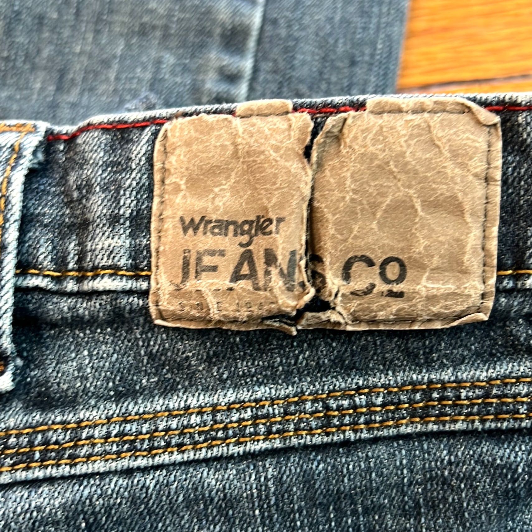 Wrangler Wrangler Jeans Mens Flat Front Straight Leg Blue Slim Denim 36X30 Regular 5-Pocket Denim Jeans Mens Size US 36 / EU 52 - 7 Thumbnail