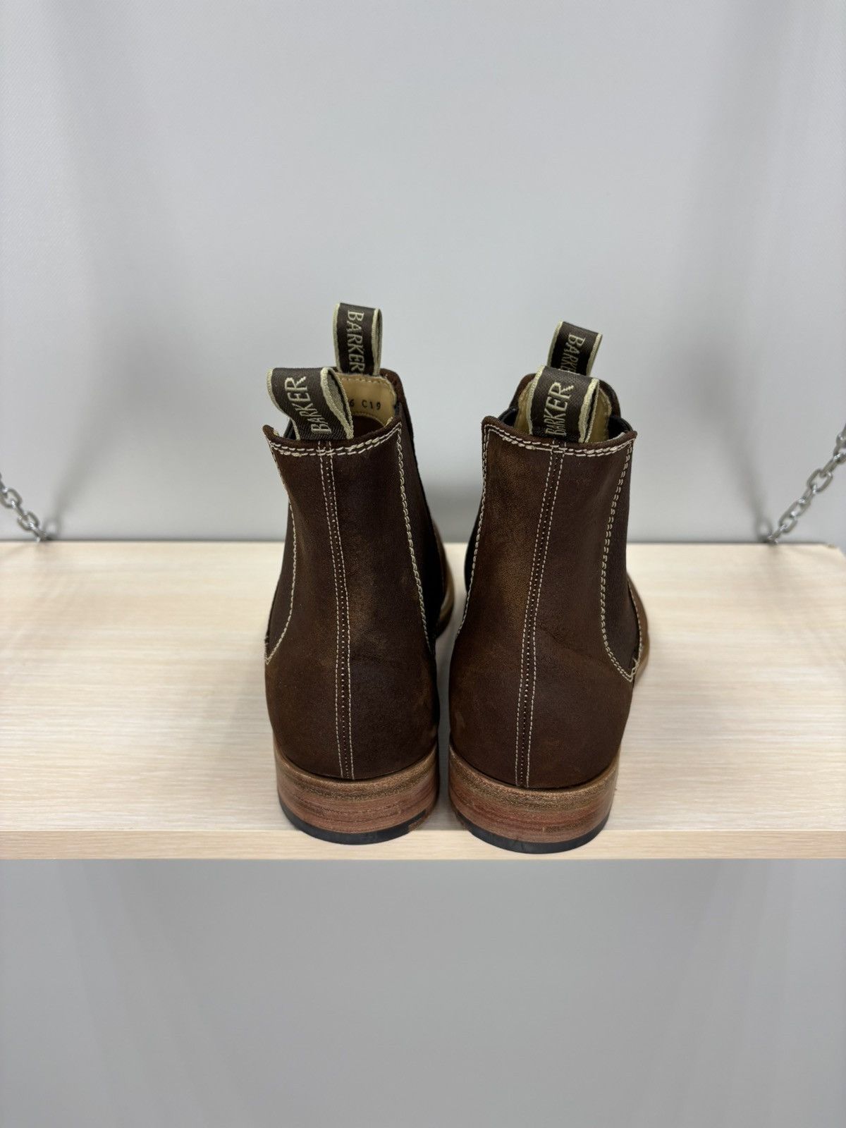 Barker Mens shoes Barker England Size 8 Color Brown Size US 8 / EU 41 - 6 Thumbnail
