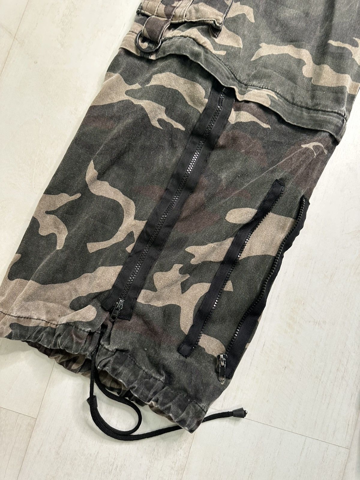 Vintage Hard Leather Stuff camo wide pants Size US 34 / EU 50 - 2 Thumbnail