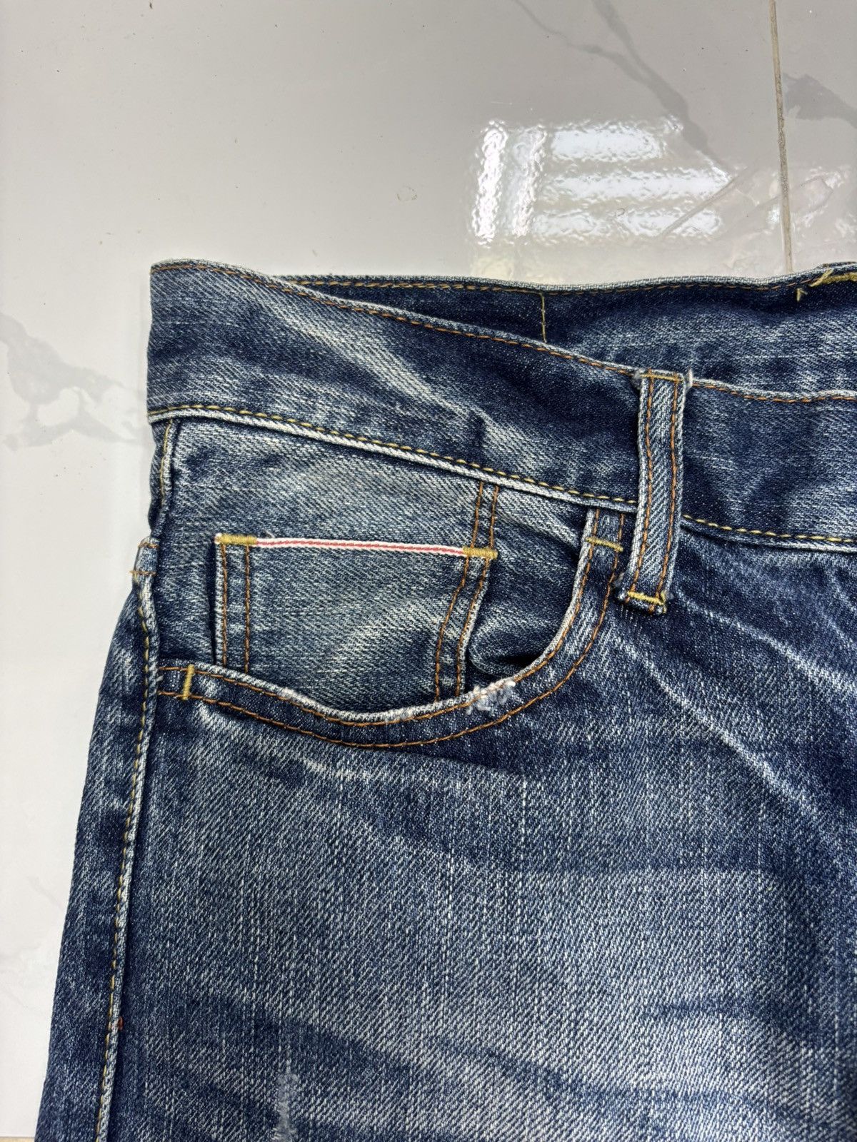 Japanese Brand Rush Hour JAPAN SELVAGE DENIM Jeans Size US 30 / EU 46 - 10 Thumbnail