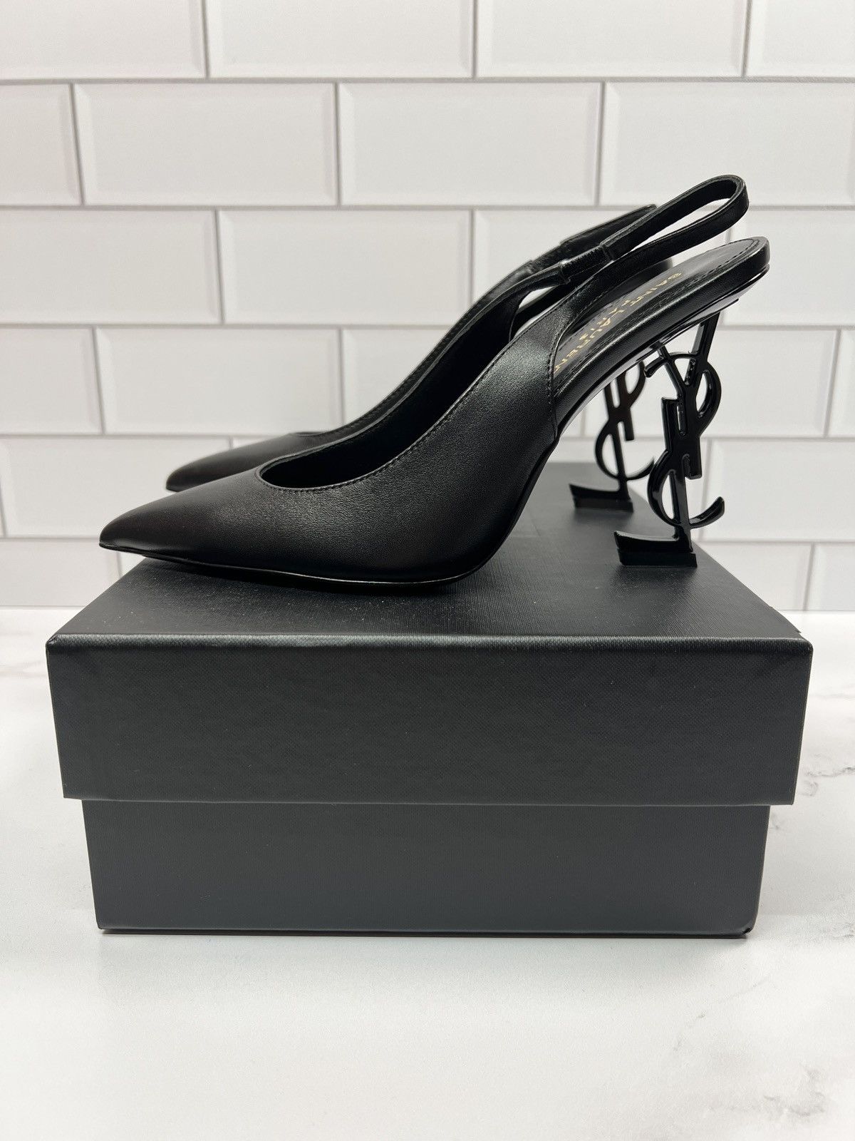 Yves Saint Laurent YSL Yves Saint Laurent Opyum Slingback Leather Pumps Heels Size US 6.5 / IT 36.5 - 5 Thumbnail