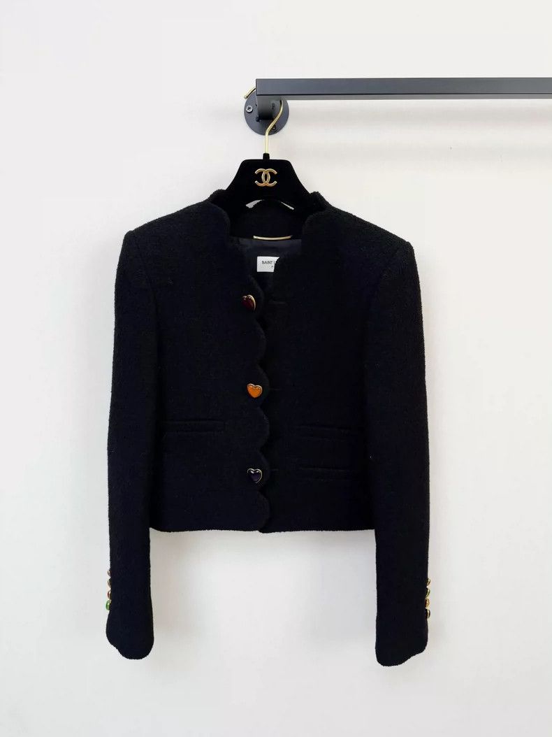 Saint Laurent Paris Saint Laurent Heart-Shaped Suit Jacket Size US M / EU 48-50 / 2 - 1 Thumbnail
