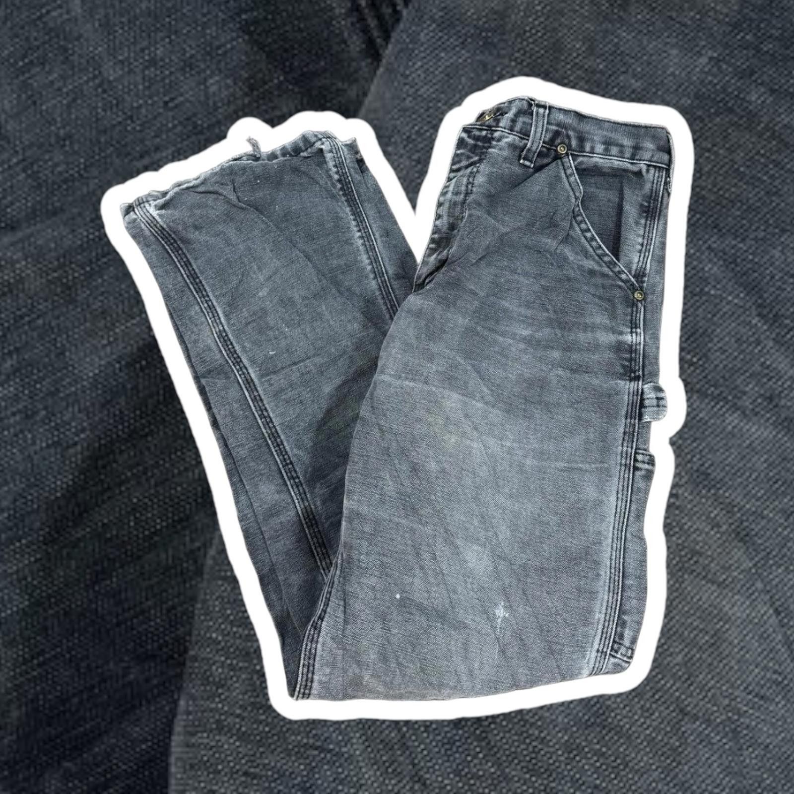 Carhartt Carhartt Men's Carpenter Grey Denim Pants 28X32 Size US 28 / EU 44 - 1 Thumbnail