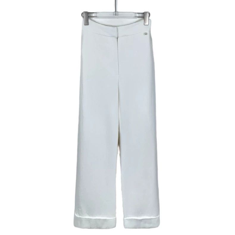 Chanel ChanelWhite casual wide-leg trousers 2503-Nextarrow Size 25" / US 0 / IT 36 - 1 Thumbnail