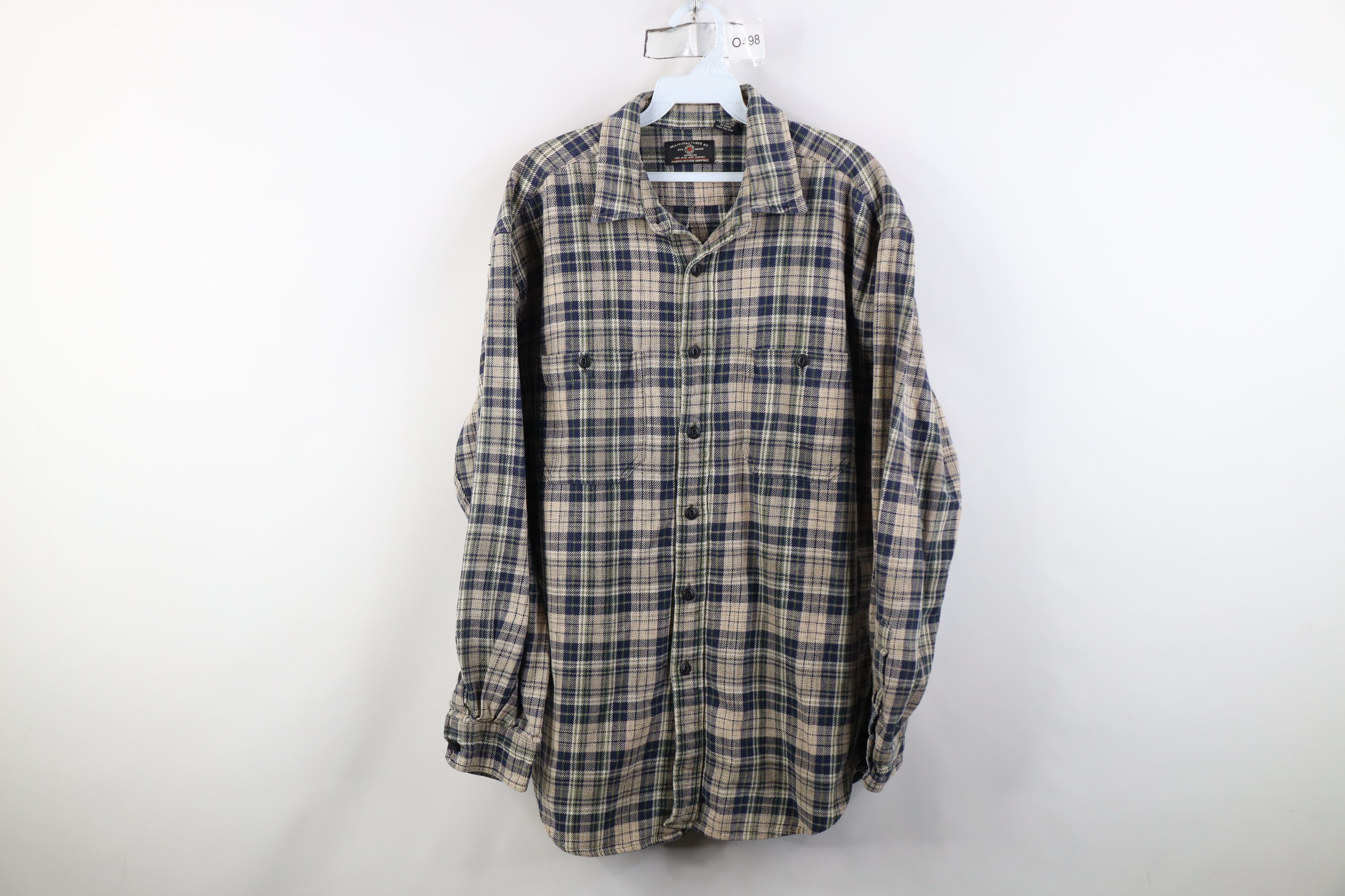 American Eagle Outfitters Vintage 90s American Eagle Outfitters Flannel Button Shirt Size US L / EU 52-54 / 3 - 1 Thumbnail