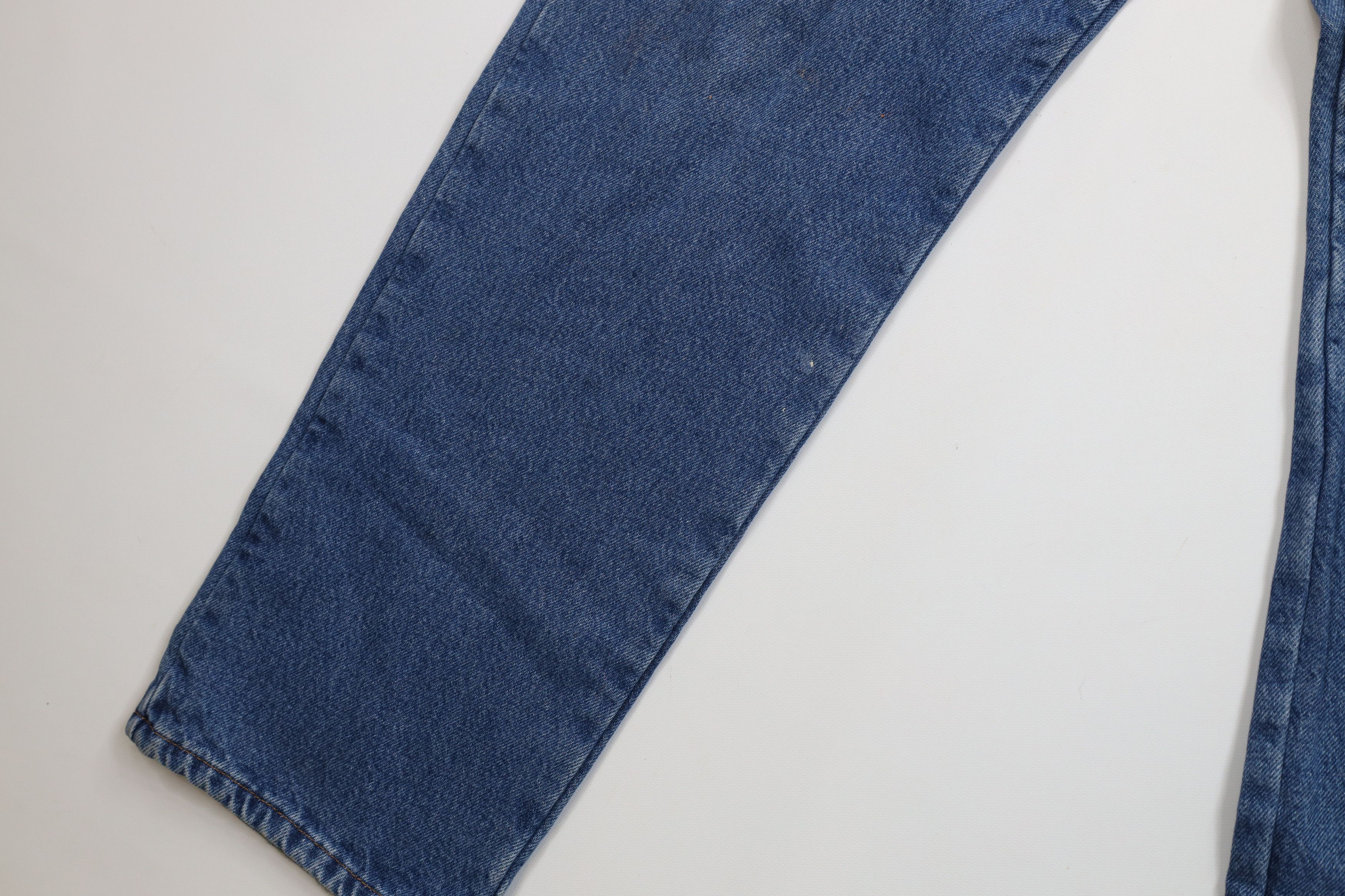 L.L. Bean Vintage 90s Y2K LL Bean Fit Flannel Lined Denim Jeans Blue Size US 34 / EU 50 - 7 Thumbnail