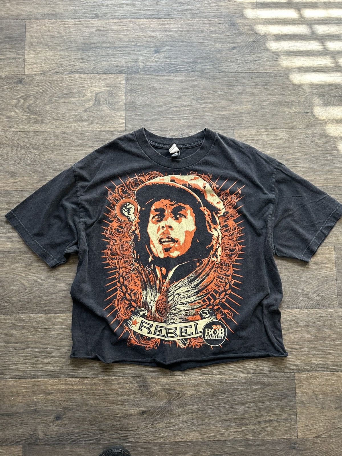 Vintage Vintage Black Bob Marley Rebel Tee Size US L / EU 52-54 / 3 - 2 Thumbnail