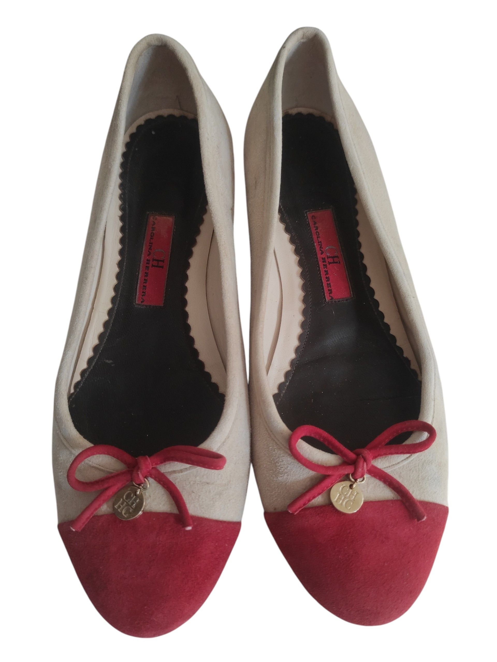 Carolina Herrera Carolina Herrera Ballerina Flat Shoe Suede Leather Ballet Size US 5 / IT 35 - 2 Thumbnail