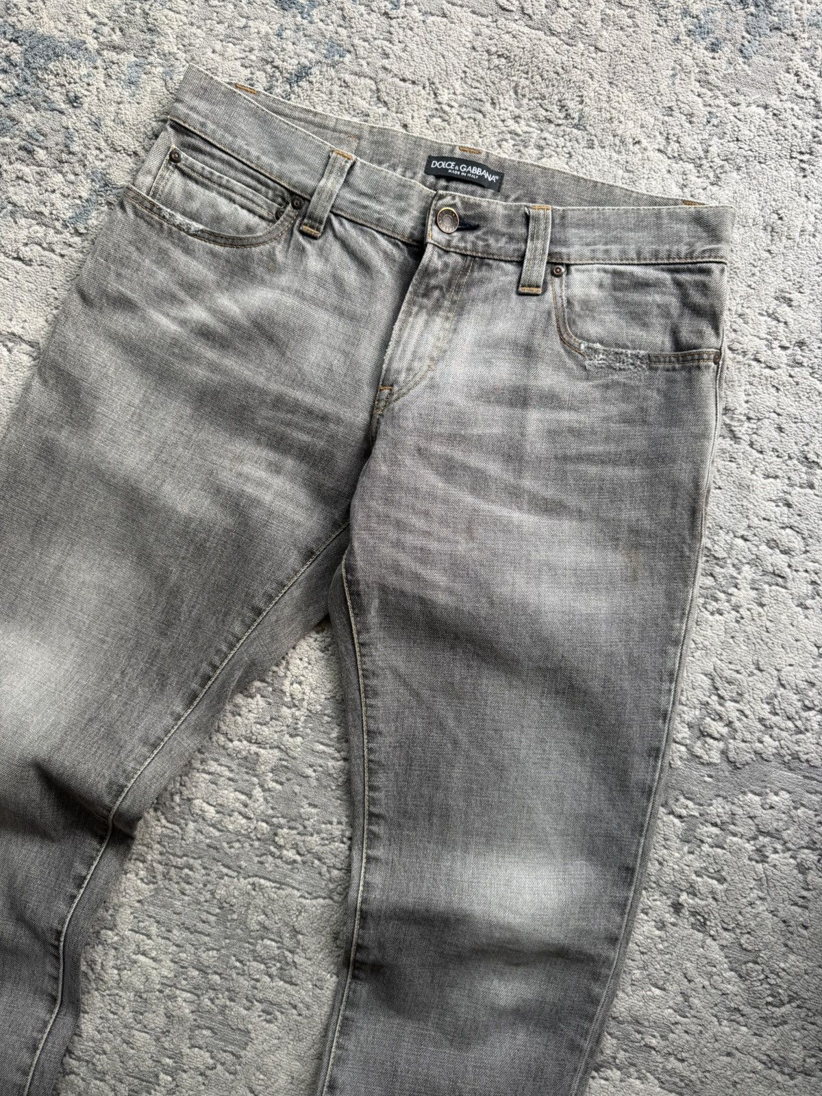 Dolce & Gabbana Dolce Gabbana Vintage Gray Denim Jeans Size 46 made in Italy Size US 31 - 5 Thumbnail
