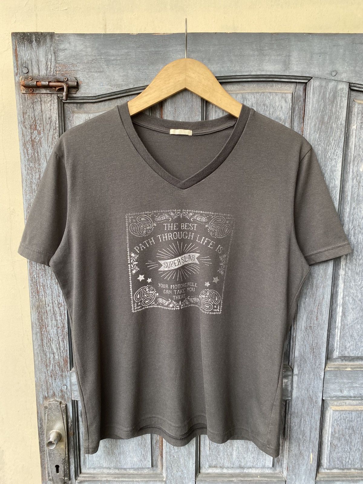 GU GU Japanese Paisley Vintage Style Motorcycle Biker TShirt Size US L / EU 52-54 / 3 - 1 Thumbnail