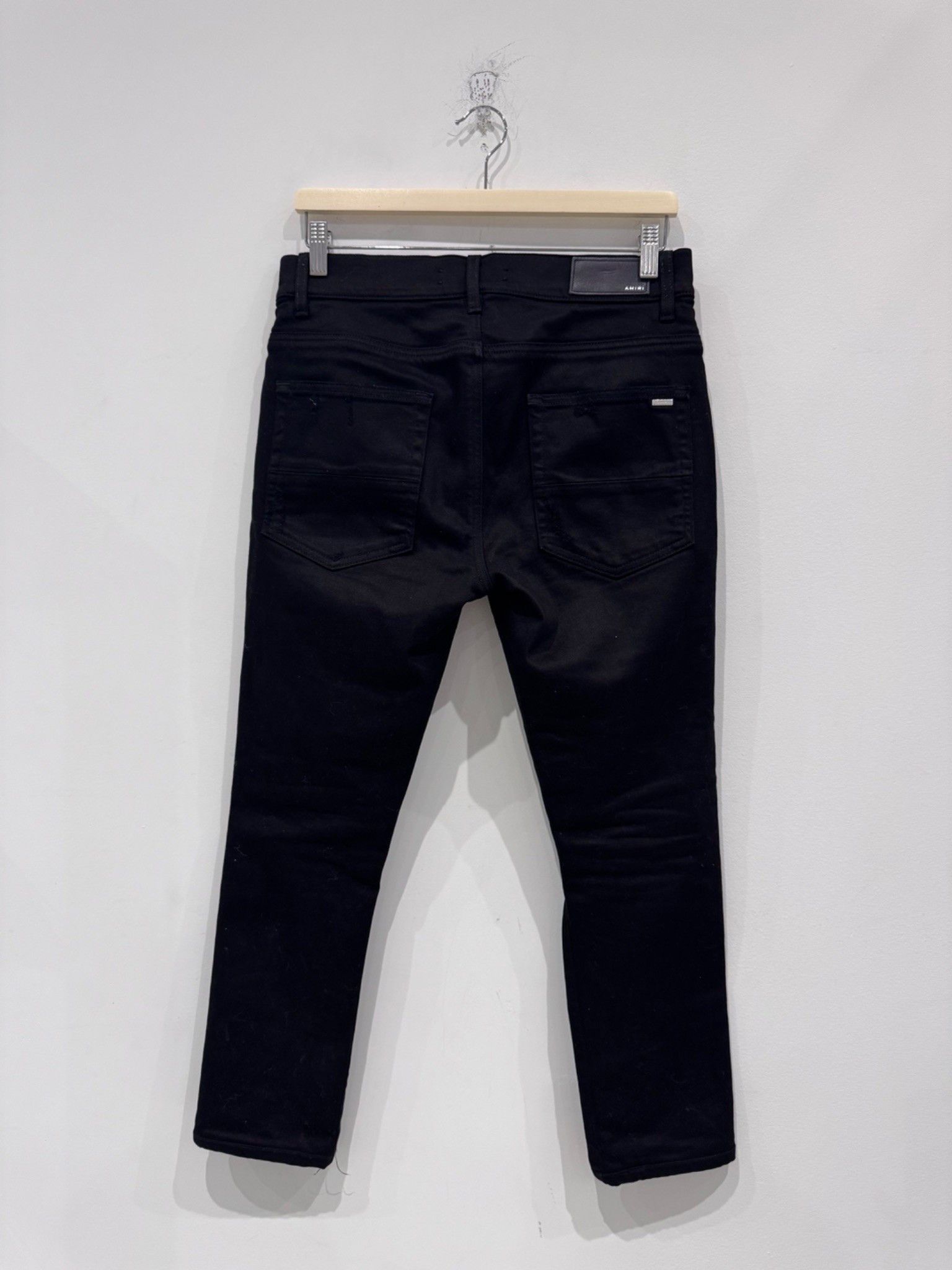 Amiri Amiri MX1 Distressed Black Jeans Size US 31 - 2 Thumbnail