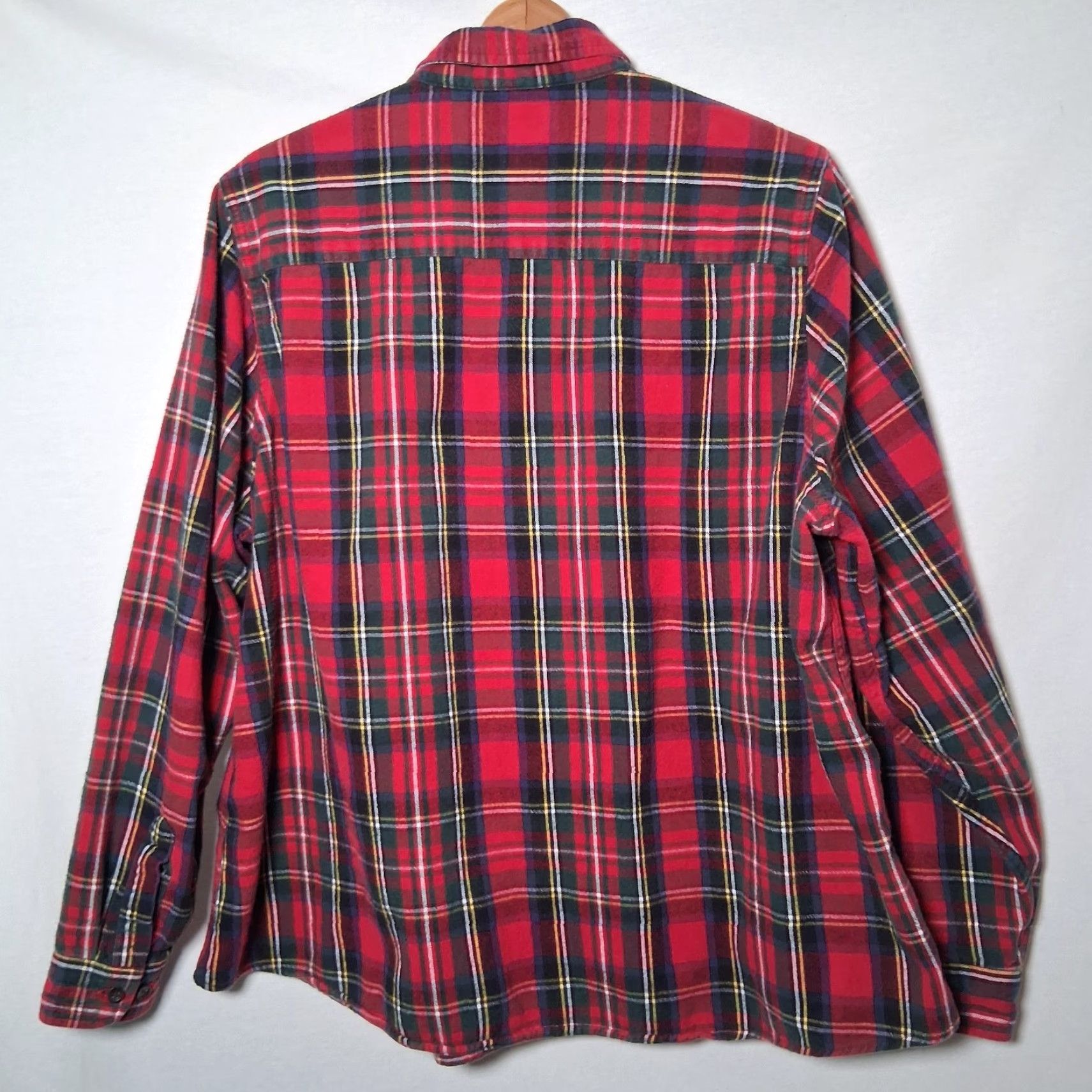 Vintage LL Bean Flannel Shirt Women Plus Size 1X Red Scotch Plaid Royal Stewart Tartan Size XL / US 12-14 / IT 48-50 - 2 Thumbnail